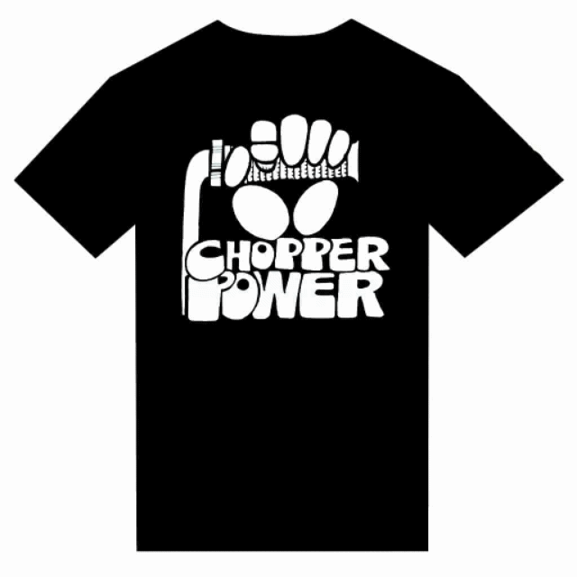 T-Shirt "Chopper Power" BIKE MOTO OLD VINTAGE DESIGN LOGO - PUNK & COTON