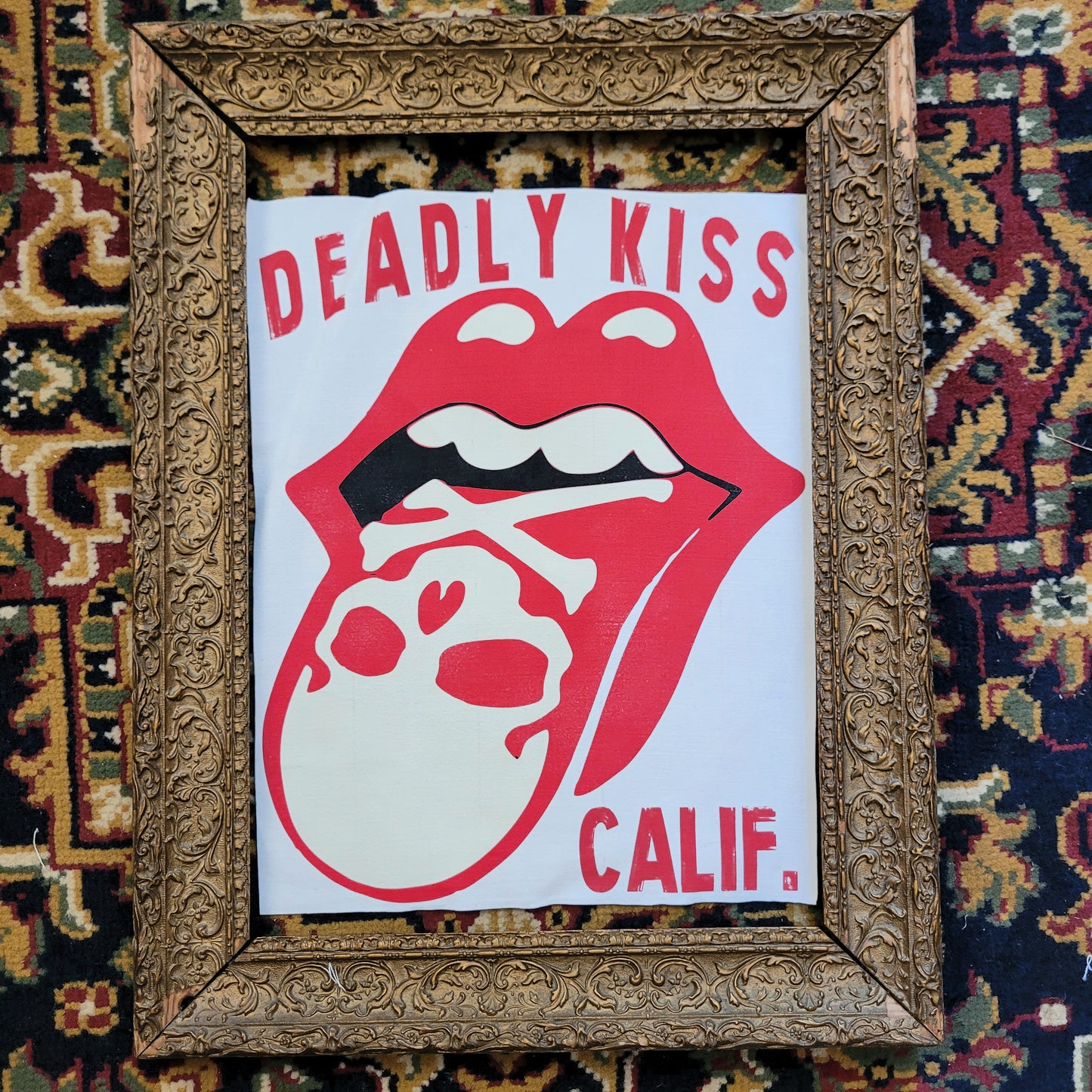 Backpatch "Deadly Kiss Calif." - PUNK & COTON