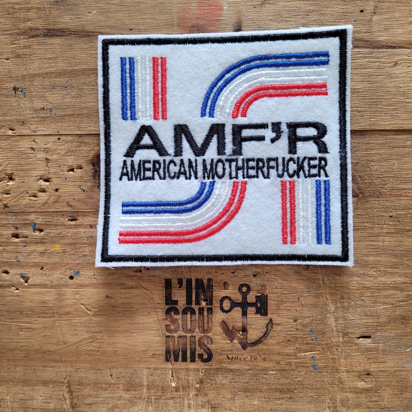 AMF'R version blanche (AMERICAN MOTHERFUCKER) - L'Insoumis Clothing