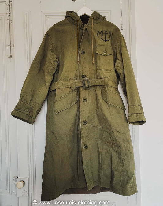 Rare NOS deadstock french navy coat like long N1 deck jacket / rare deadstock manteau de quart de la Marine nationale - L'Insoumis Clothing