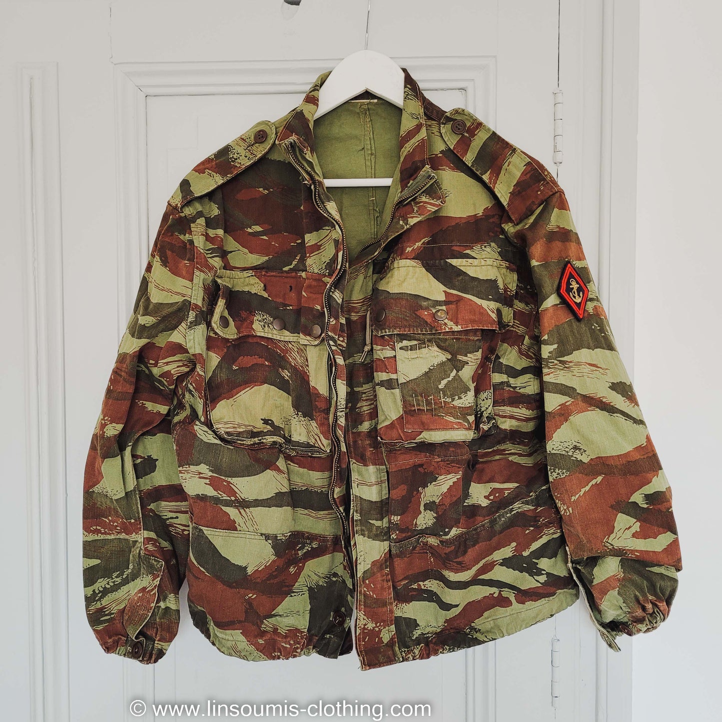 Rare french lizard camo paratrooper 1947 to 1956 jacket / Rare veste para 47/56 français Indochine - L'Insoumis Clothing