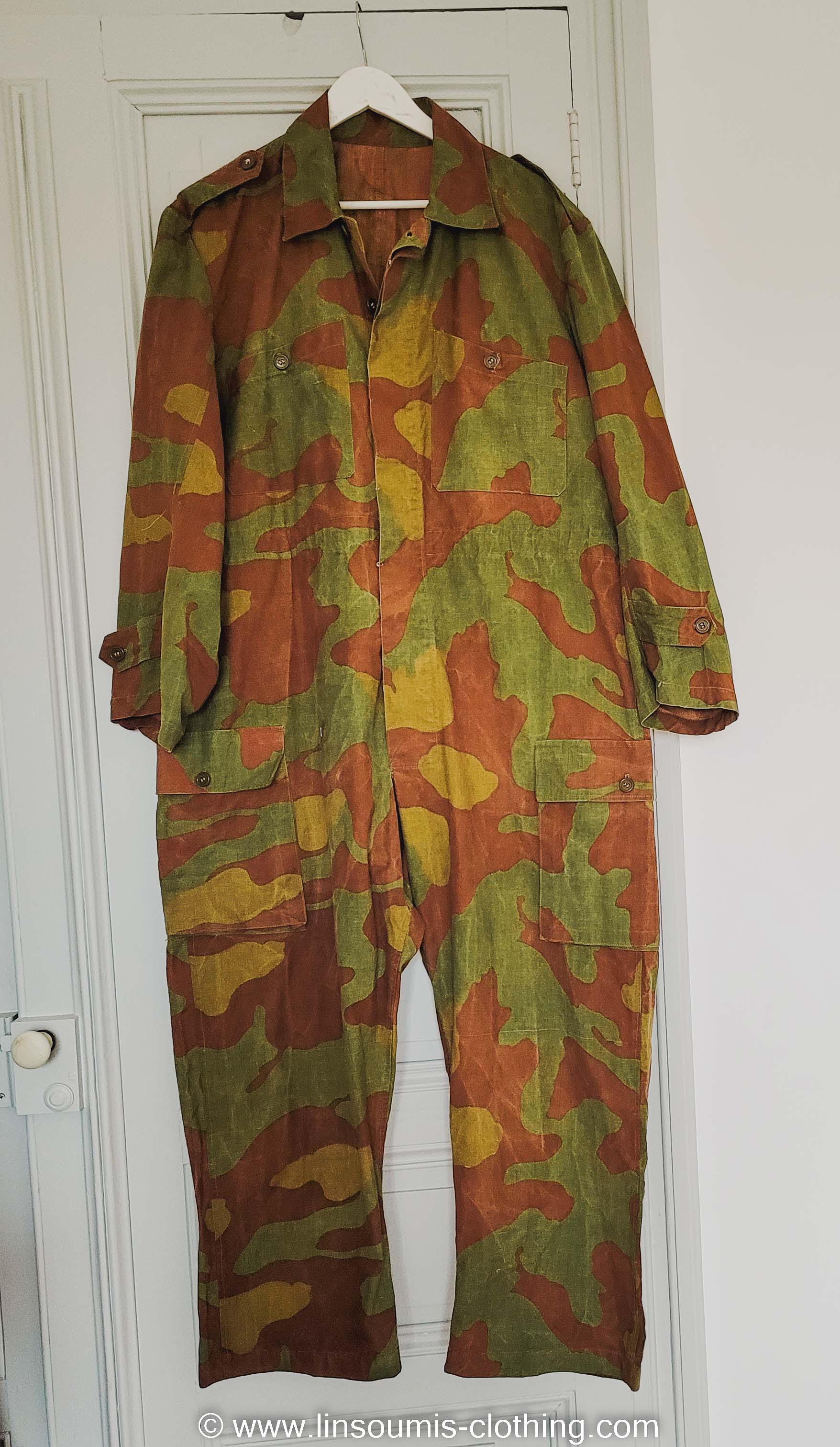 Italian  paratrooper tanker San Marco camo  coverall ww2 / combinaison italienne de para camo San Marco - L'Insoumis Clothing