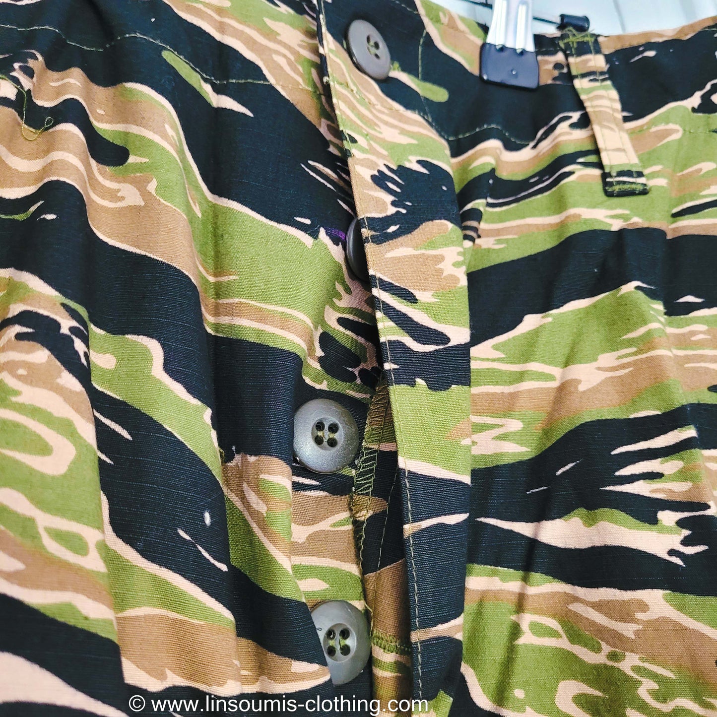 Rare Tiger Stripe combo utility shirt and pant / rare pantalon et veste camo tiger stripe Sud Vietnam et commandos us - L'Insoumis Clothing