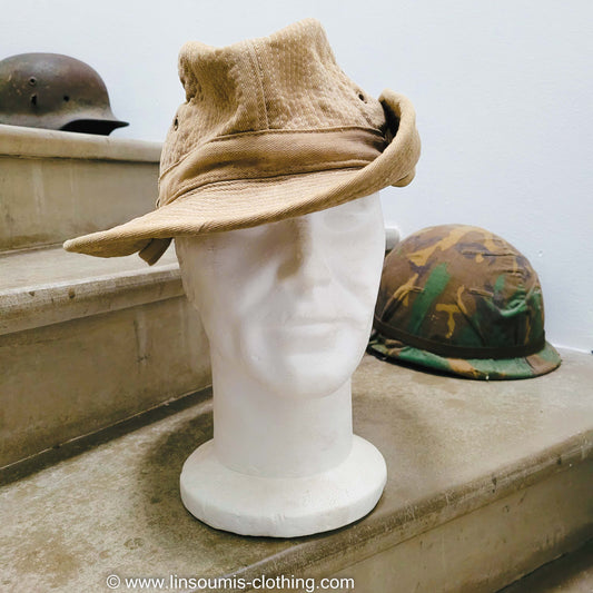 Rare french 50's Indochina paratrooper hat / Broussard années 50 Indochine - L'Insoumis Clothing