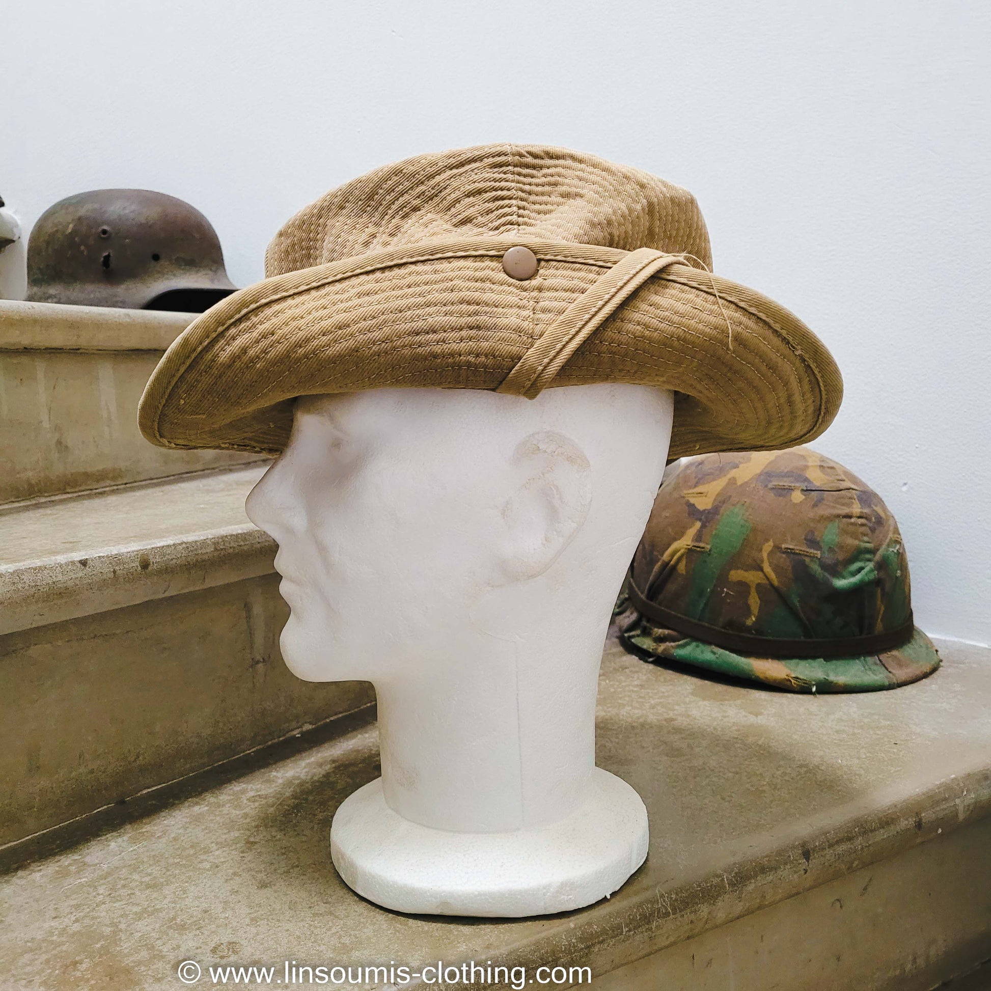 Rare french 50's Indochina paratrooper hat / Broussard années 50 Indochine - L'Insoumis Clothing