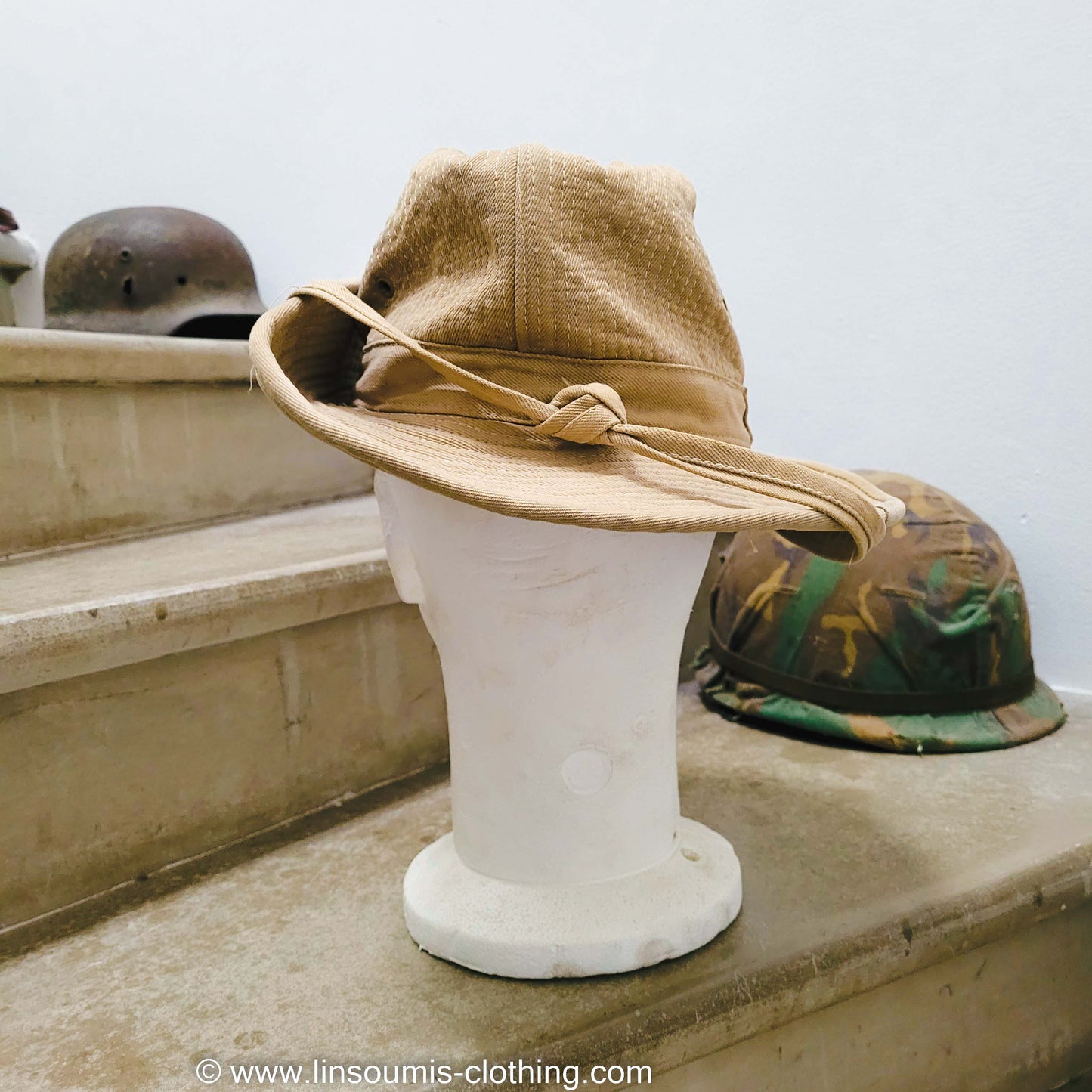 Rare french 50's Indochina paratrooper hat / Broussard années 50 Indochine - L'Insoumis Clothing