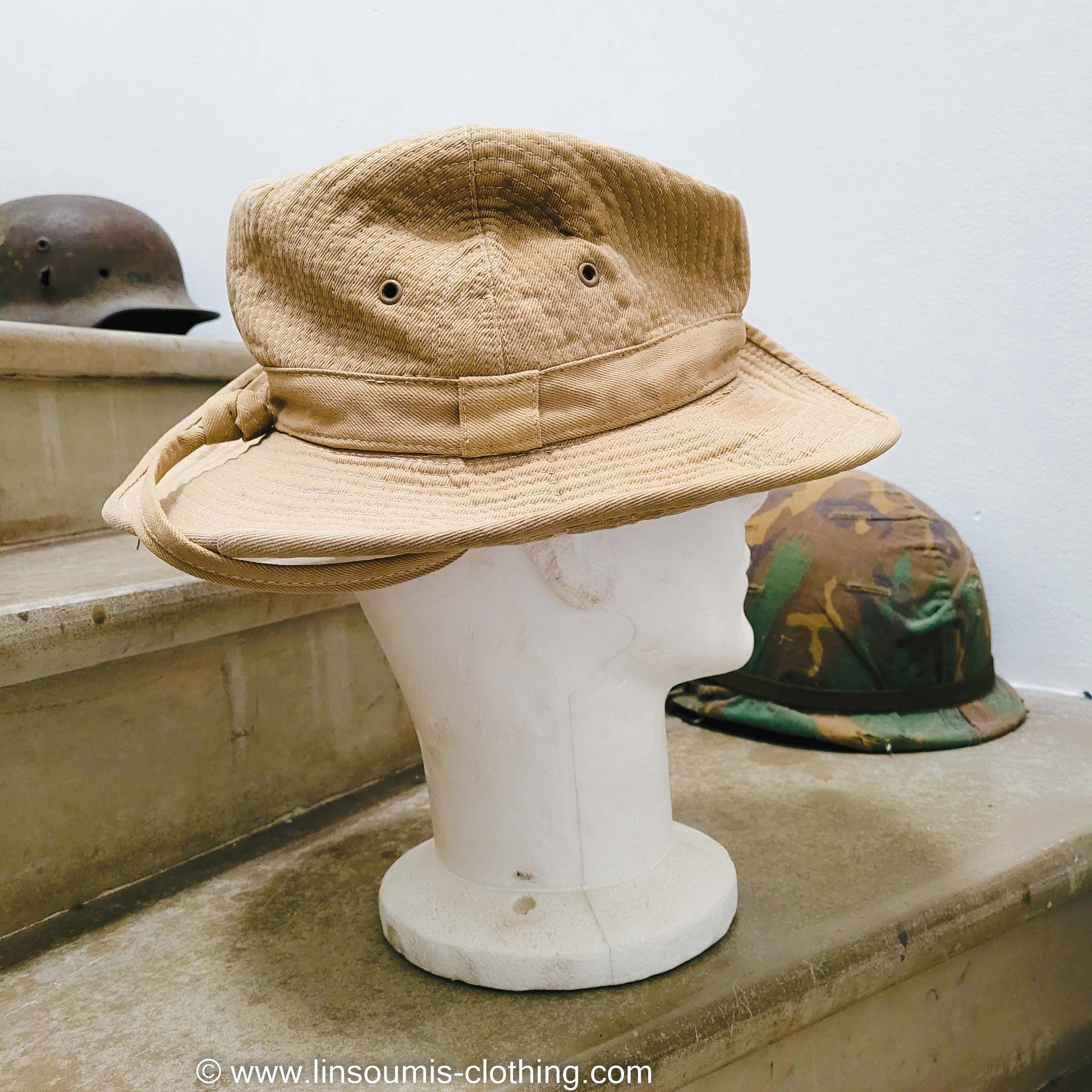 Rare french 50's Indochina paratrooper hat / Broussard années 50 Indochine - L'Insoumis Clothing