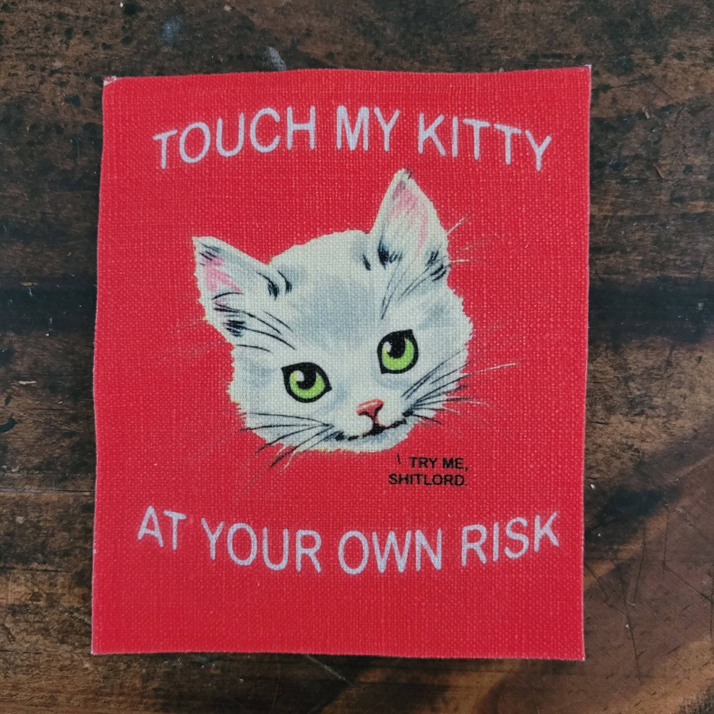 Backpatch "Touch my Kitty at your own risk" - L'Insoumis Clothing