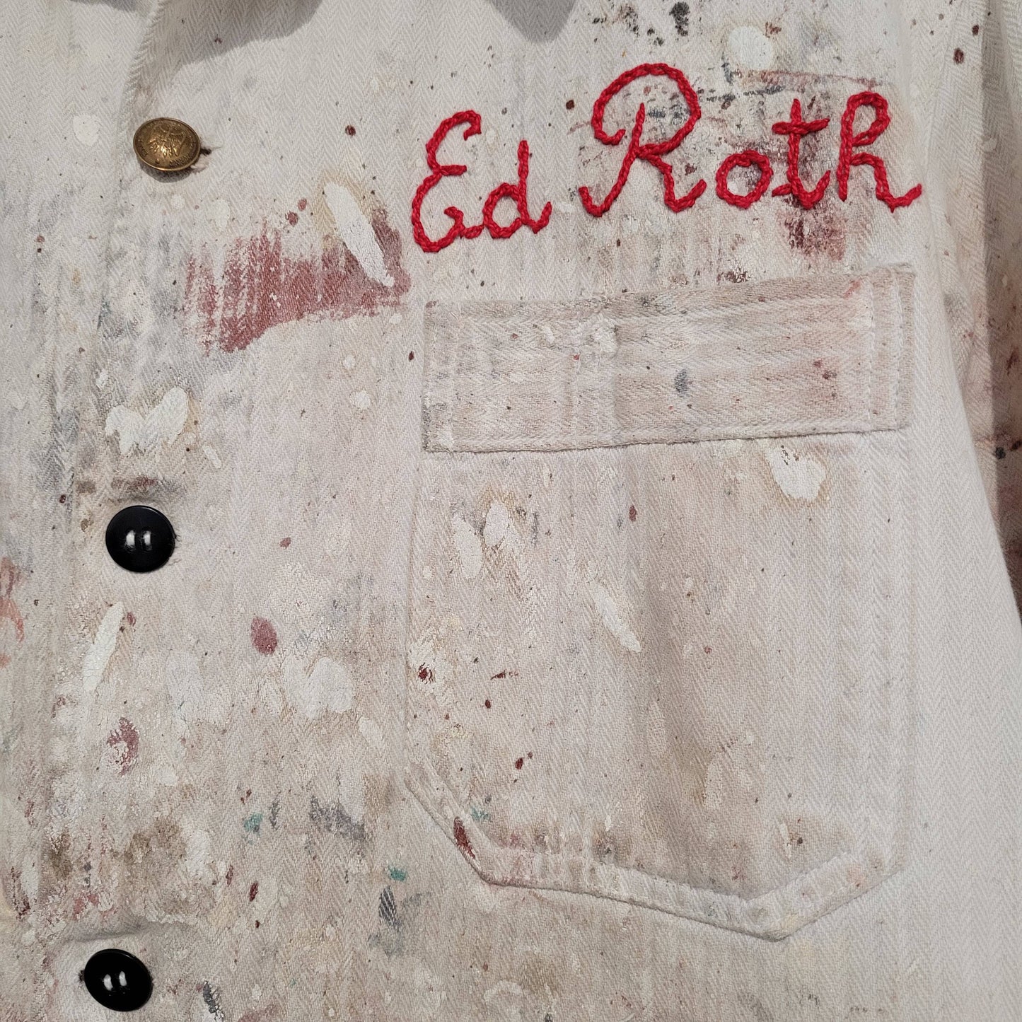 In loving memory of ED "Big Daddy" Roth handpainted jacket Fink painter - L'Insoumis Clothing