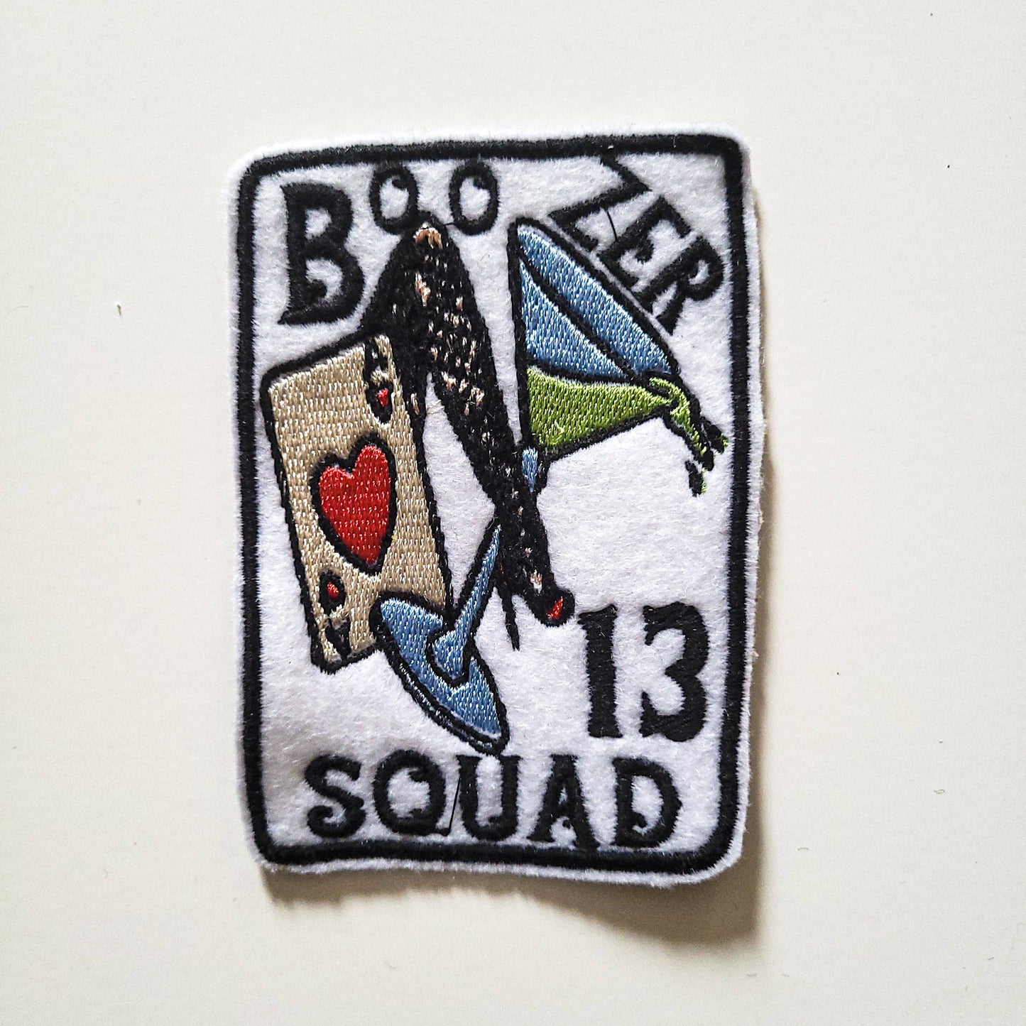 counter-culture bikers chopper Harley-Davidson, Indian, Triumph, surfer, skater punk rocker hippie Patch brodé "Boozer squad"