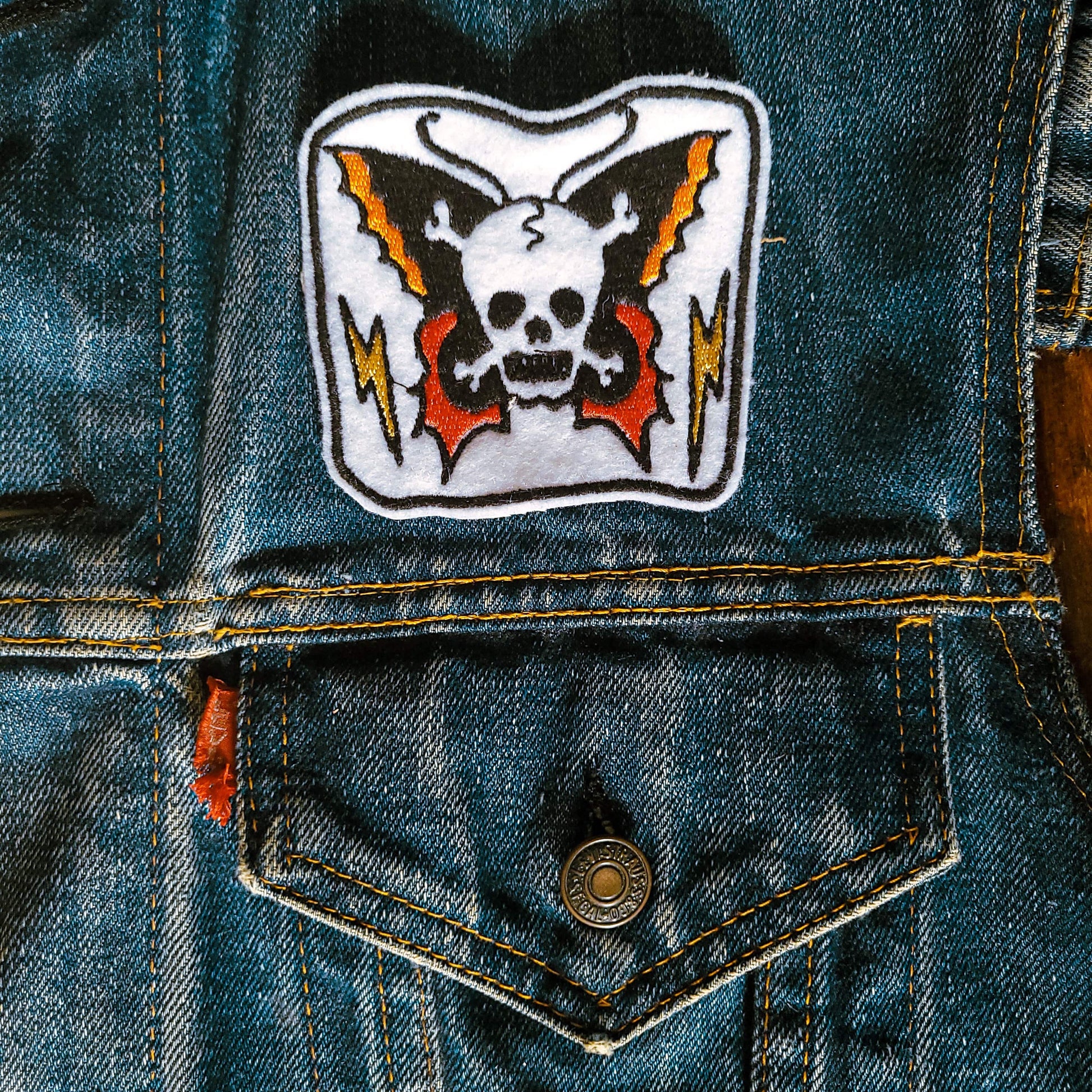  Patch brodé "butterfly" chopper california skater, punk, surfer, countre-culture sailor jerry tattoo