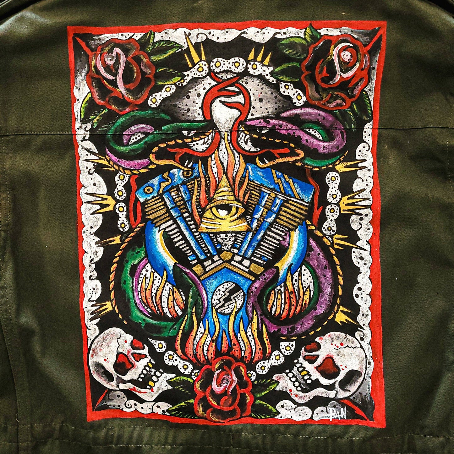  Veste psychedelic Shovelhead fashion vintage 8