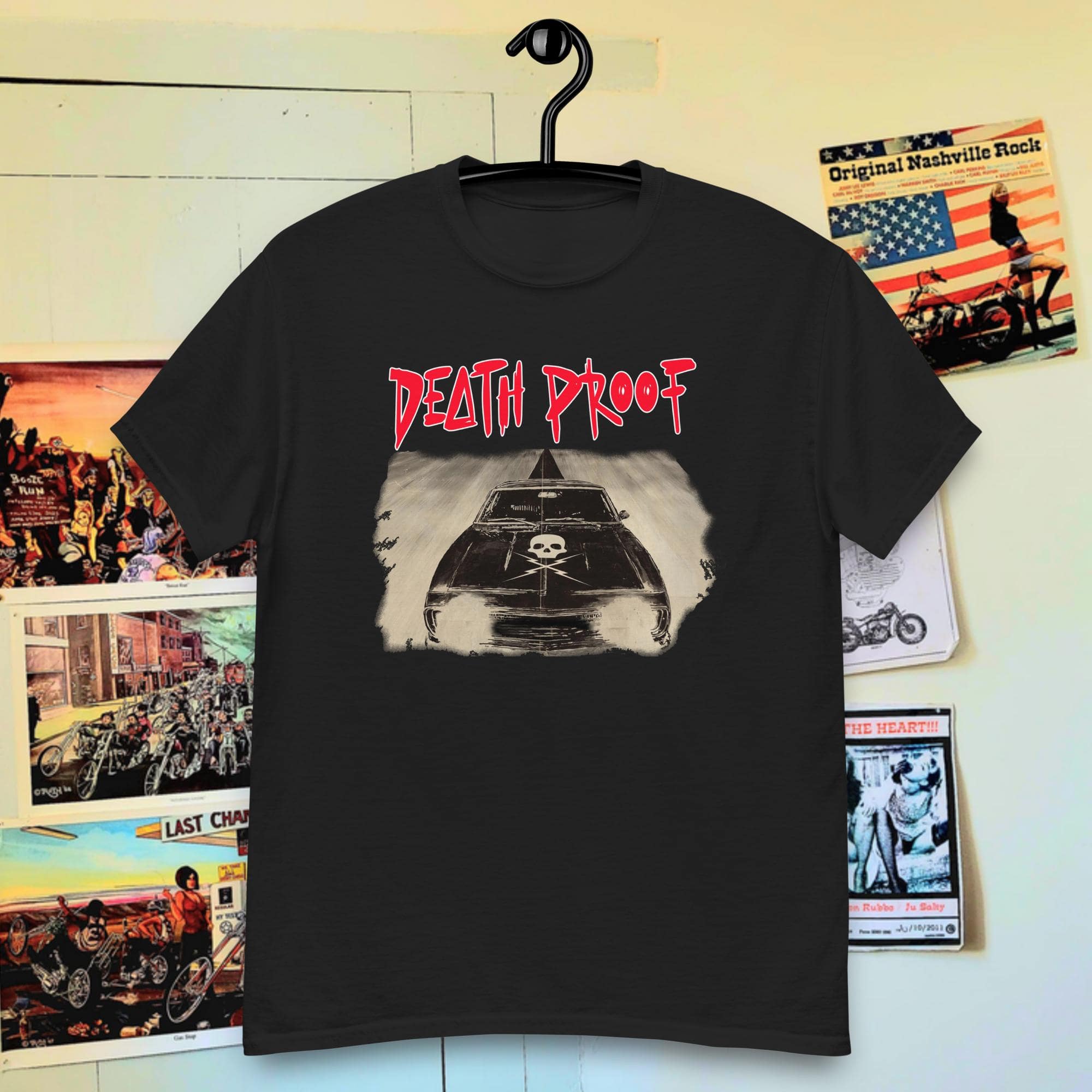 Death Proof , Tarantino kills it! - Chest and back / impression dos et  coeur / S / Noir / black