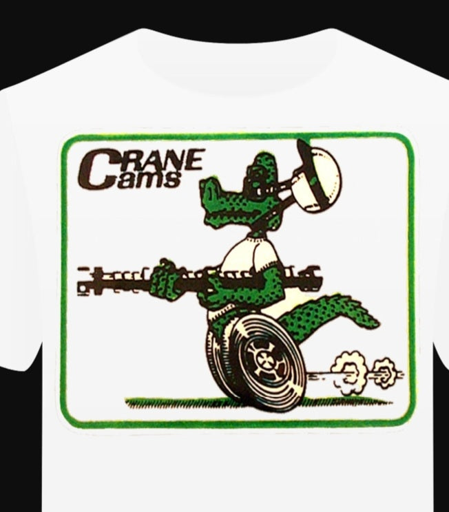 T-Shirt "Crane Cams" HOTROD RACE OLD VINTAGE DESIGN CROCO