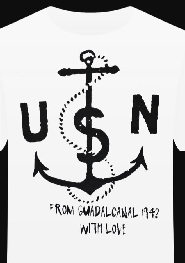 T-shirt "USN ftom Guadalcanal 1942 with love"