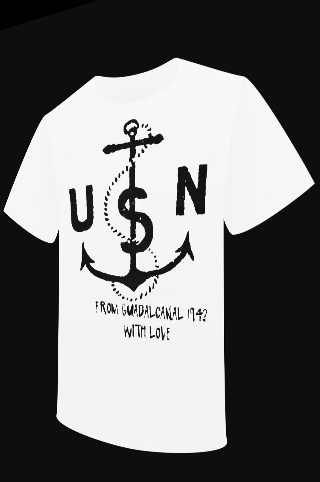 T-shirt "USN ftom Guadalcanal 1942 with love"