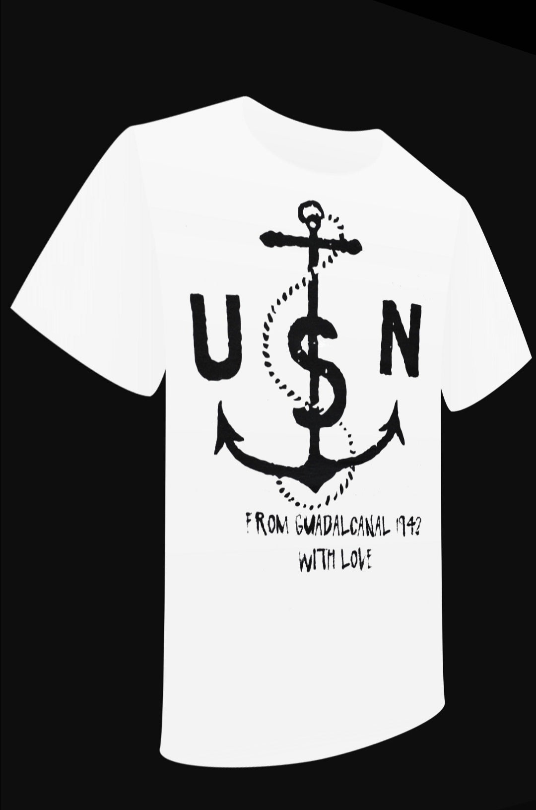 T-shirt "USN ftom Guadalcanal 1942 with love"