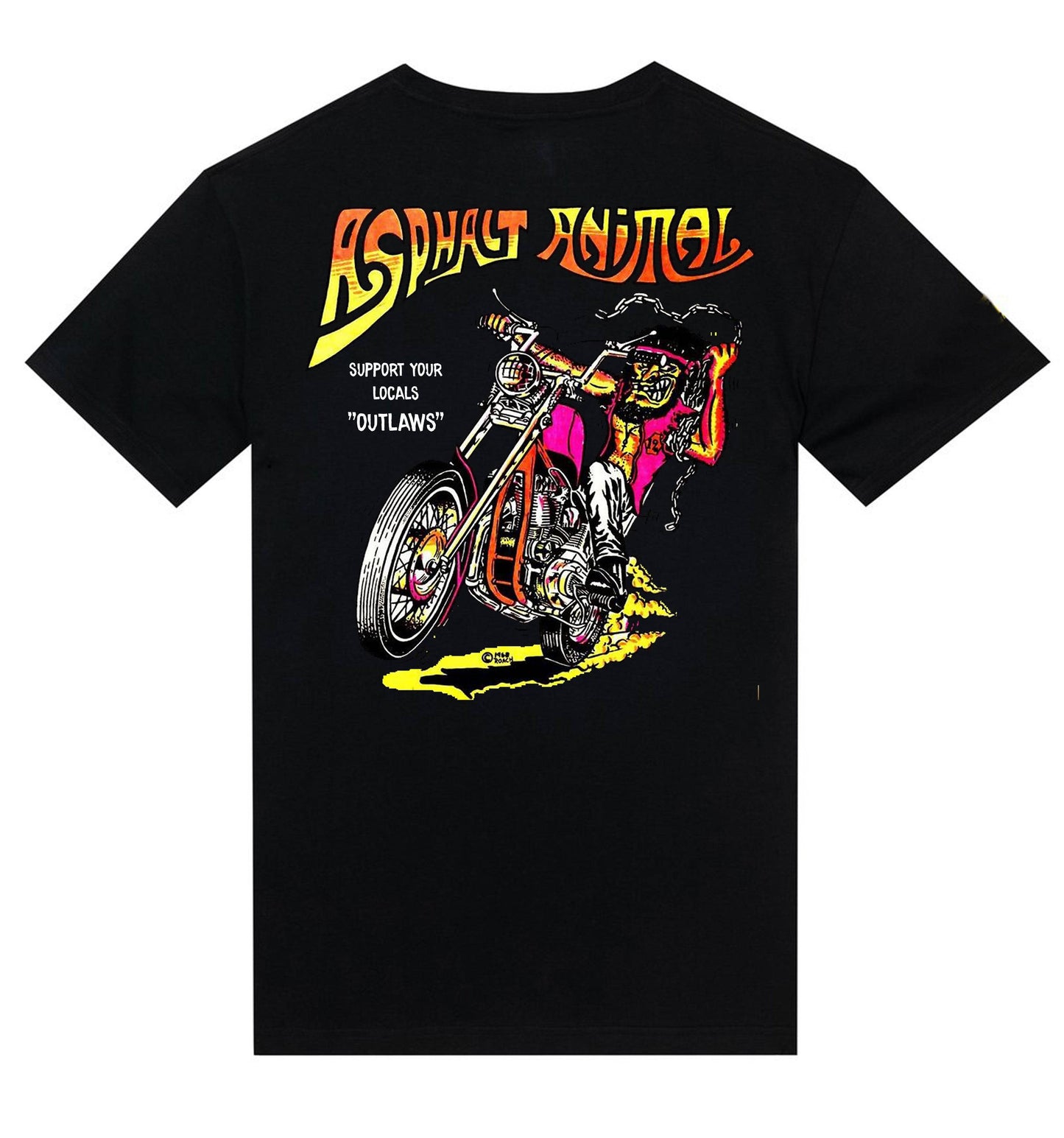 T-shirt "Asphalt Animal" in loving memory of Roach 1967 - L'Insoumis Clothing