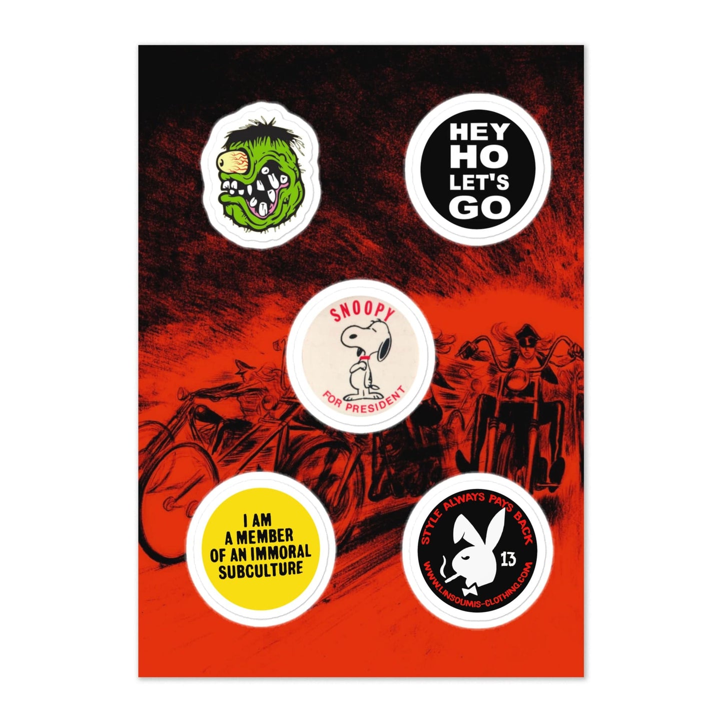 Weird stickers - L'Insoumis Clothing