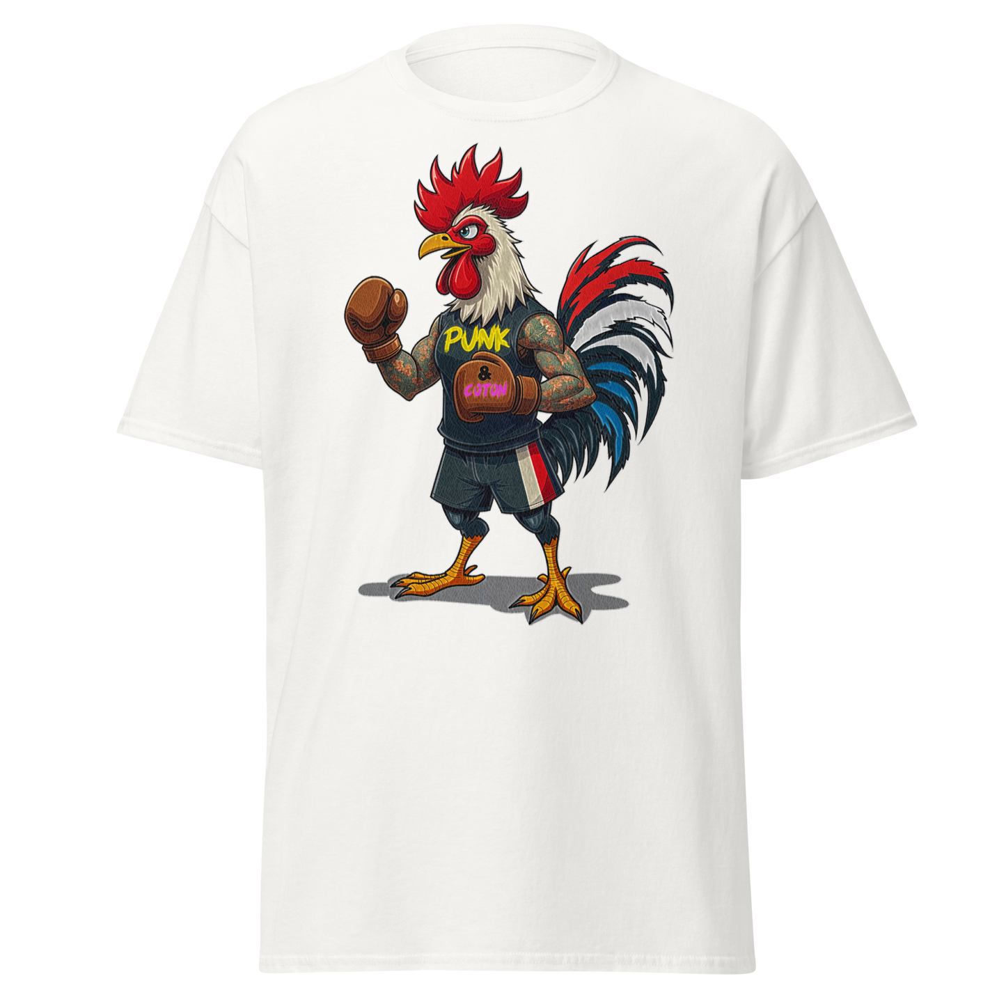 T-shirt PUNK and COTON coq France