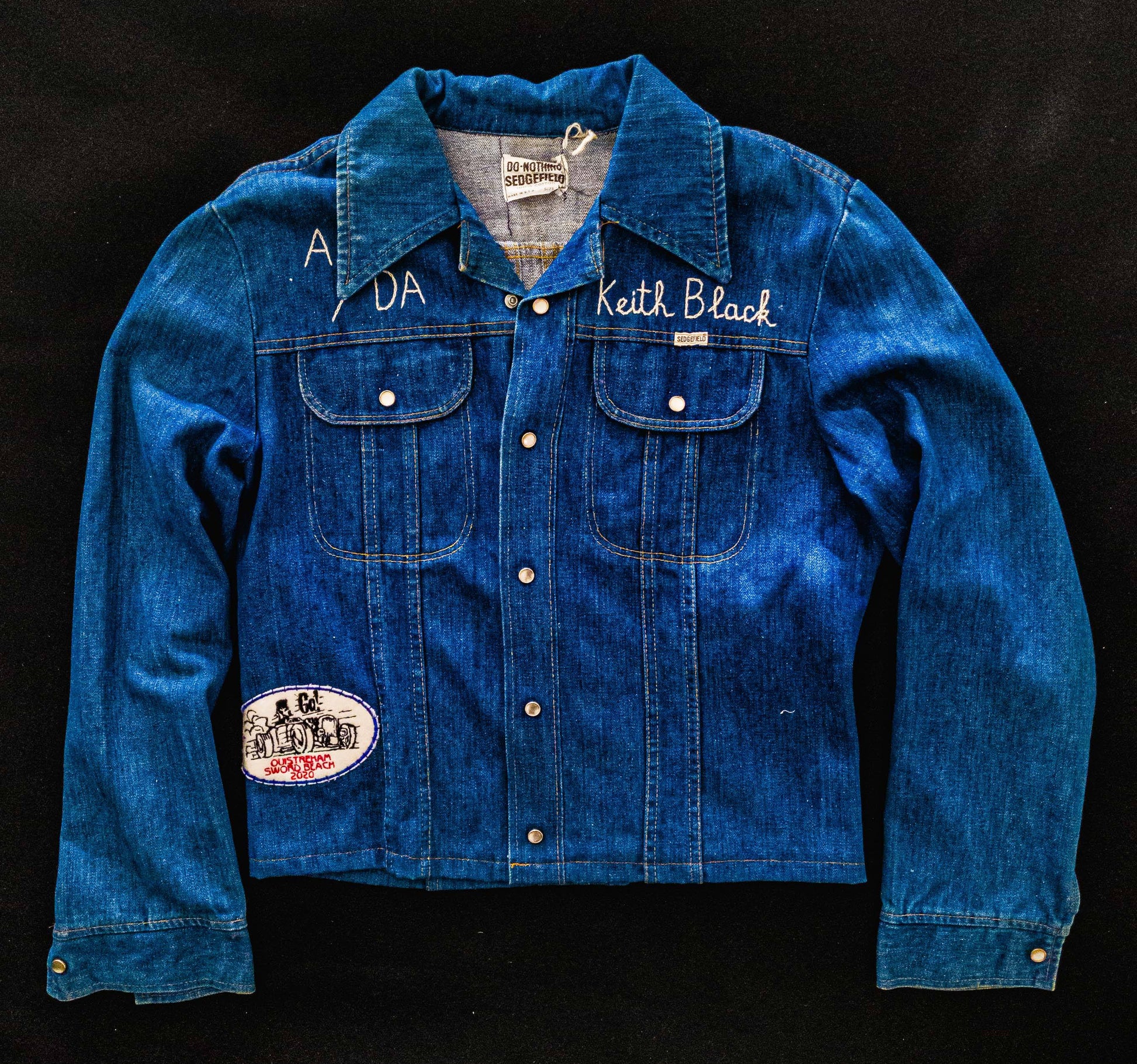 Veste brodée vintage fashion hot-rod Donald