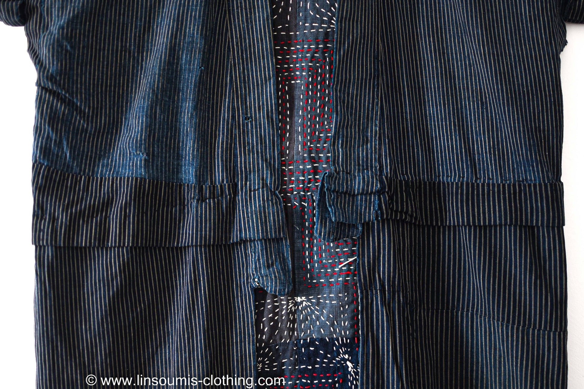 SASHIKO sur un  Noragi de 200 ans ( 19éme siecle) - L'Insoumis Clothing