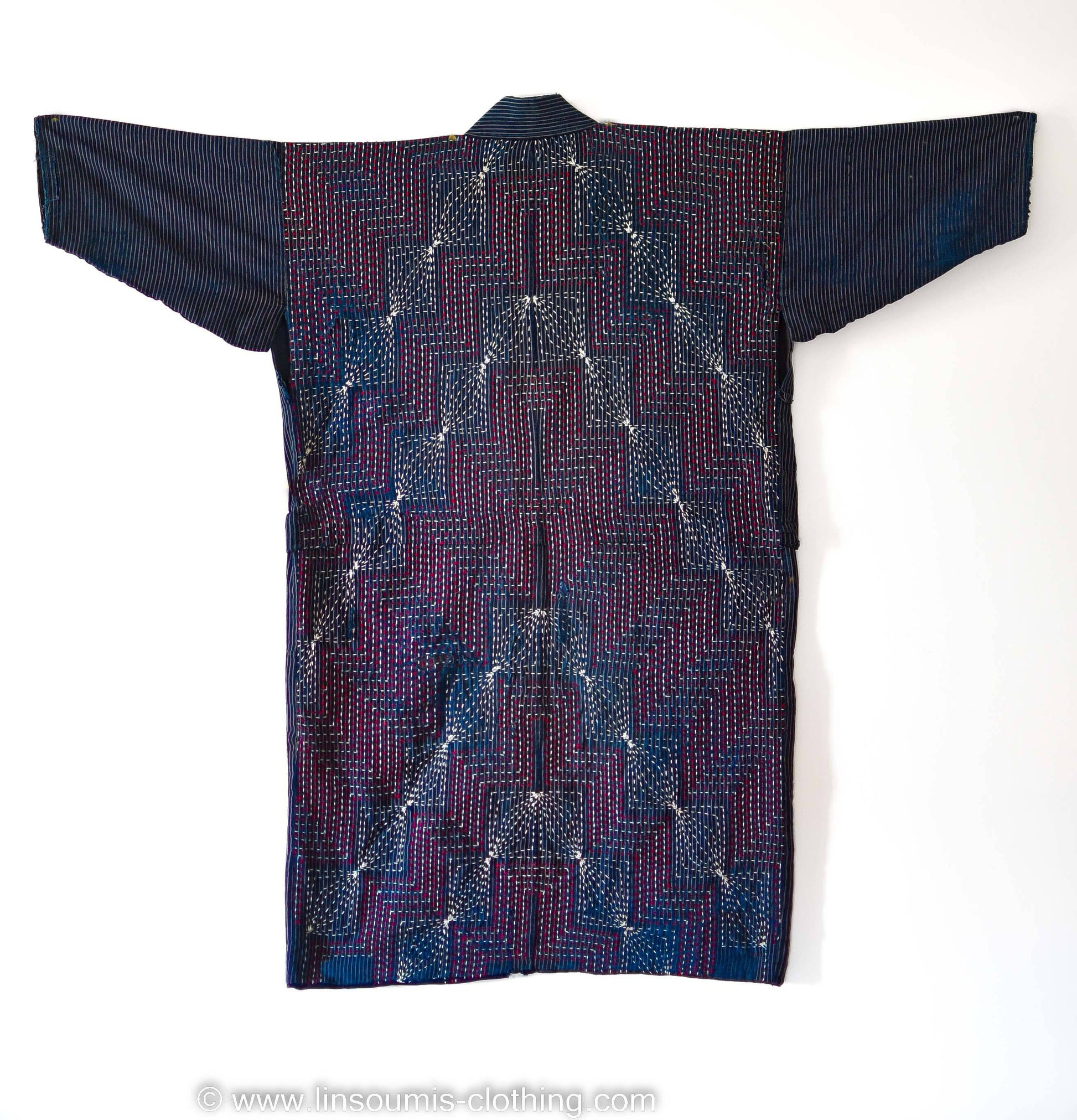 SASHIKO sur un  Noragi de 200 ans ( 19éme siecle) - L'Insoumis Clothing