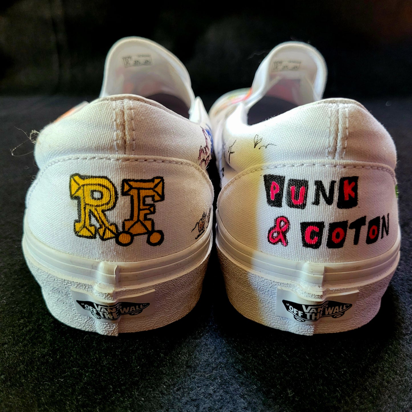 VANS "RAT FINK & MONSTER FINK SKATE" Slip On peintes à la main by Punk & Coton - PUNK & COTON