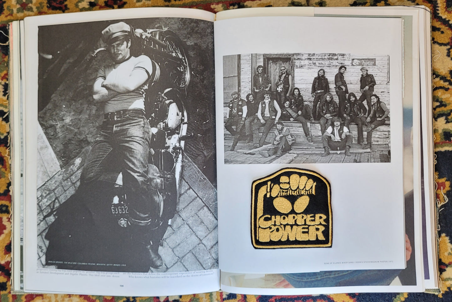 Patch Brodé Chopper Power Version Black & Gold - PUNK & COTON