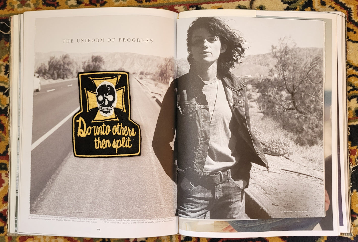 Patch Brodé Do Unto Others Then Split Version Black - PUNK & COTON