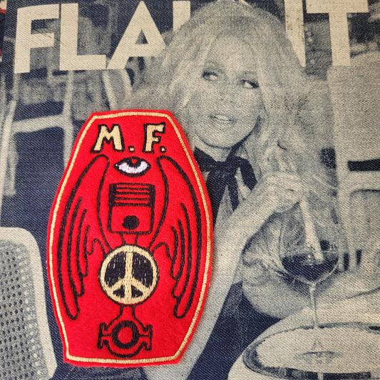 Patch Brodé Piston Bielle Peace & Love - PUNK & COTON