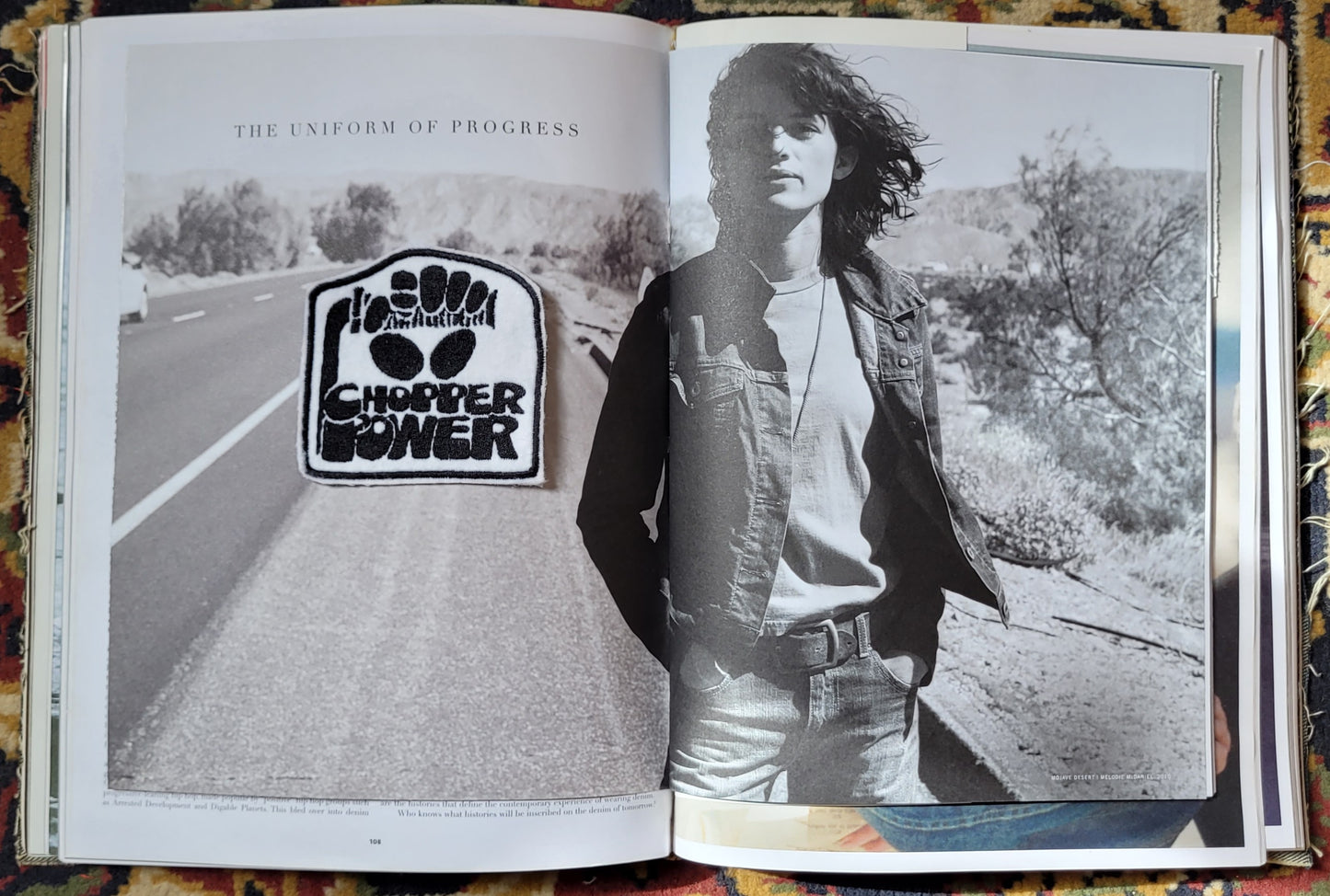 Patch Brodé Chopper Power Version Black & White - PUNK & COTON