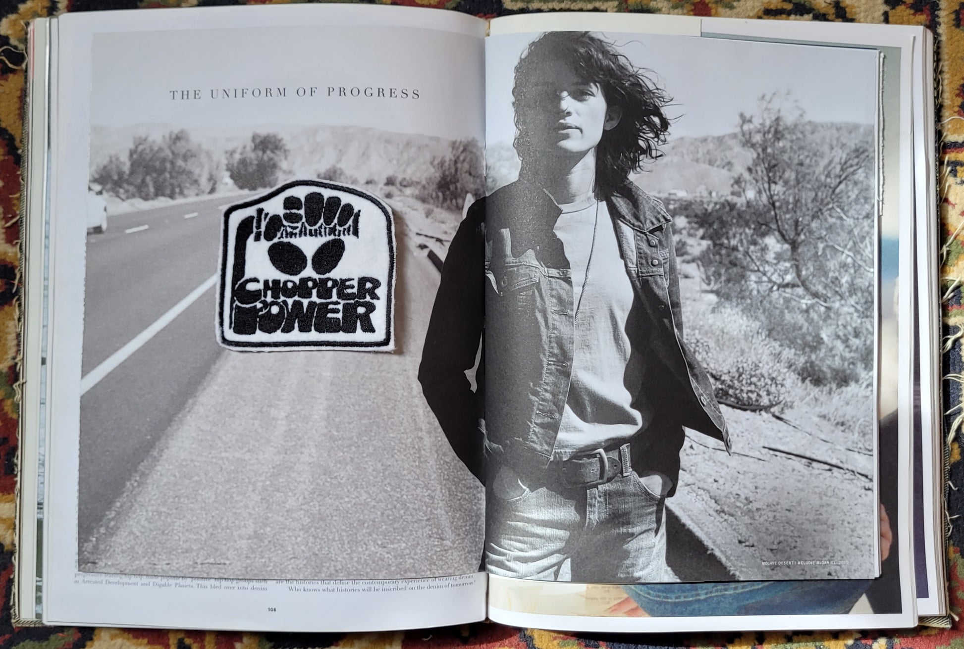 Patch Brodé Chopper Power Version Black & White - PUNK & COTON