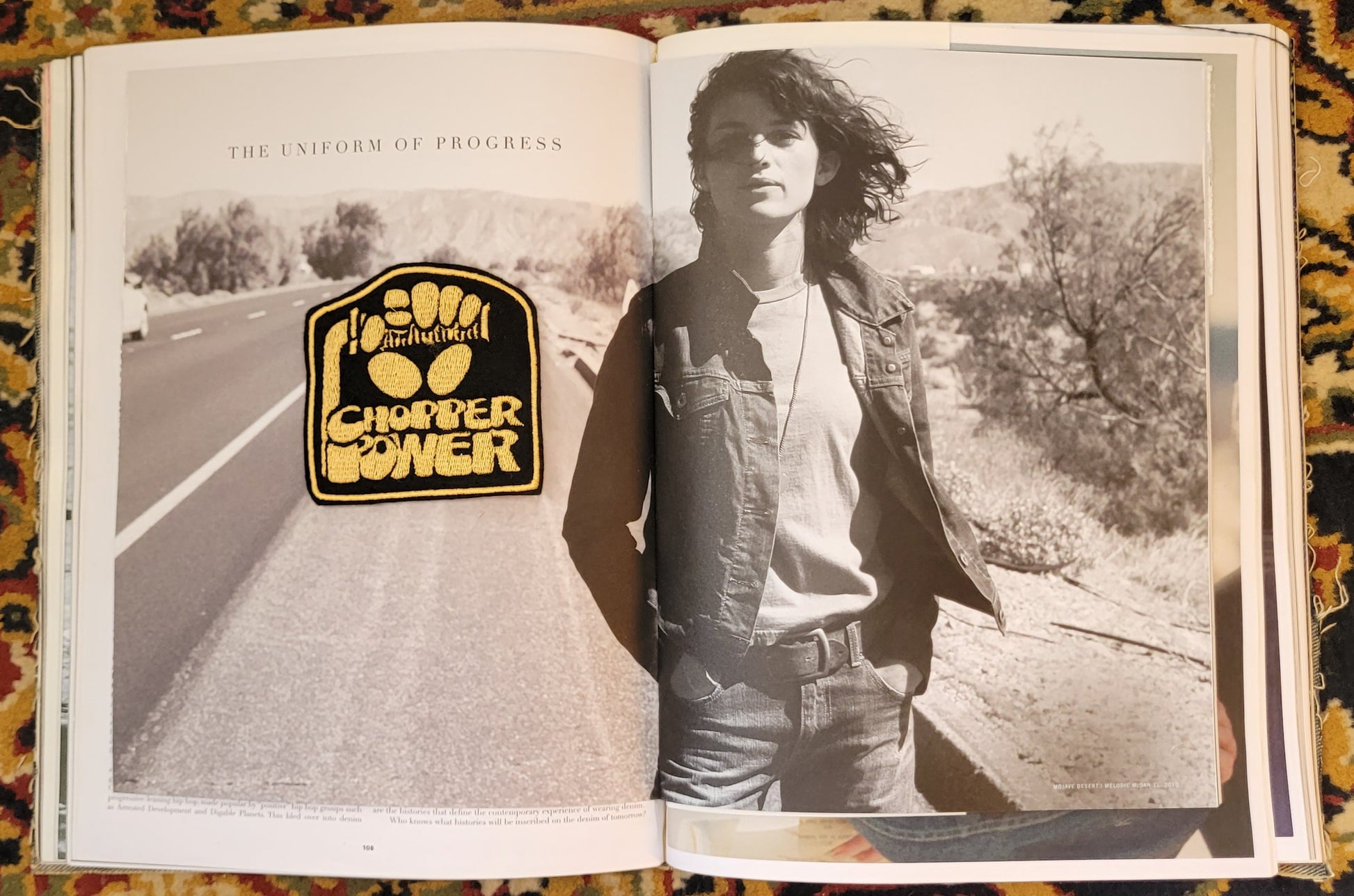 Patch Brodé Chopper Power Version Black & Gold - PUNK & COTON