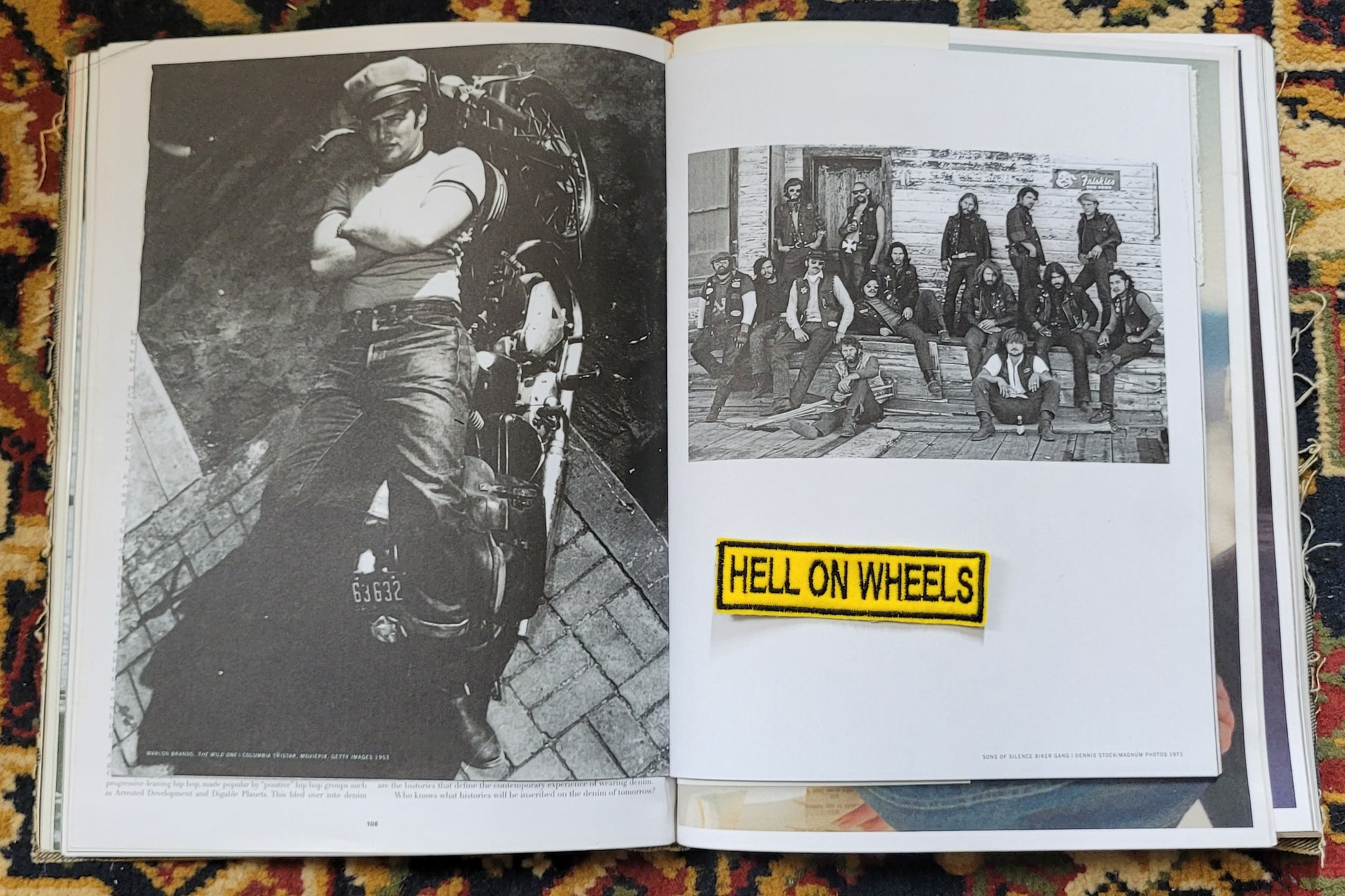 Patch Brodé Hell On Wheels (Version Jaune) - PUNK & COTON