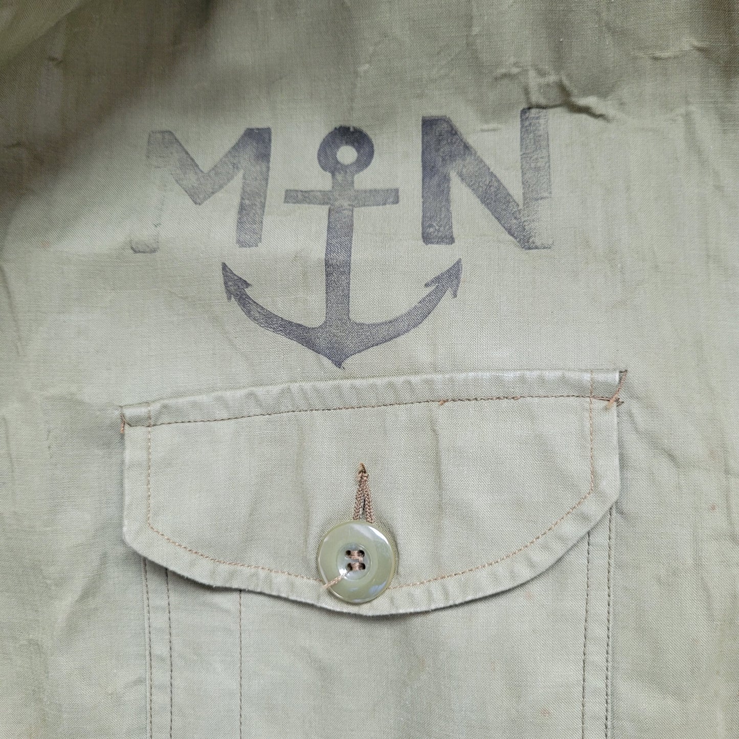 3rd/ème Deadstock french navy coat long N1 deck jacket / deadstock manteau de quart de la Marine nationale COULANGE MAYENNE