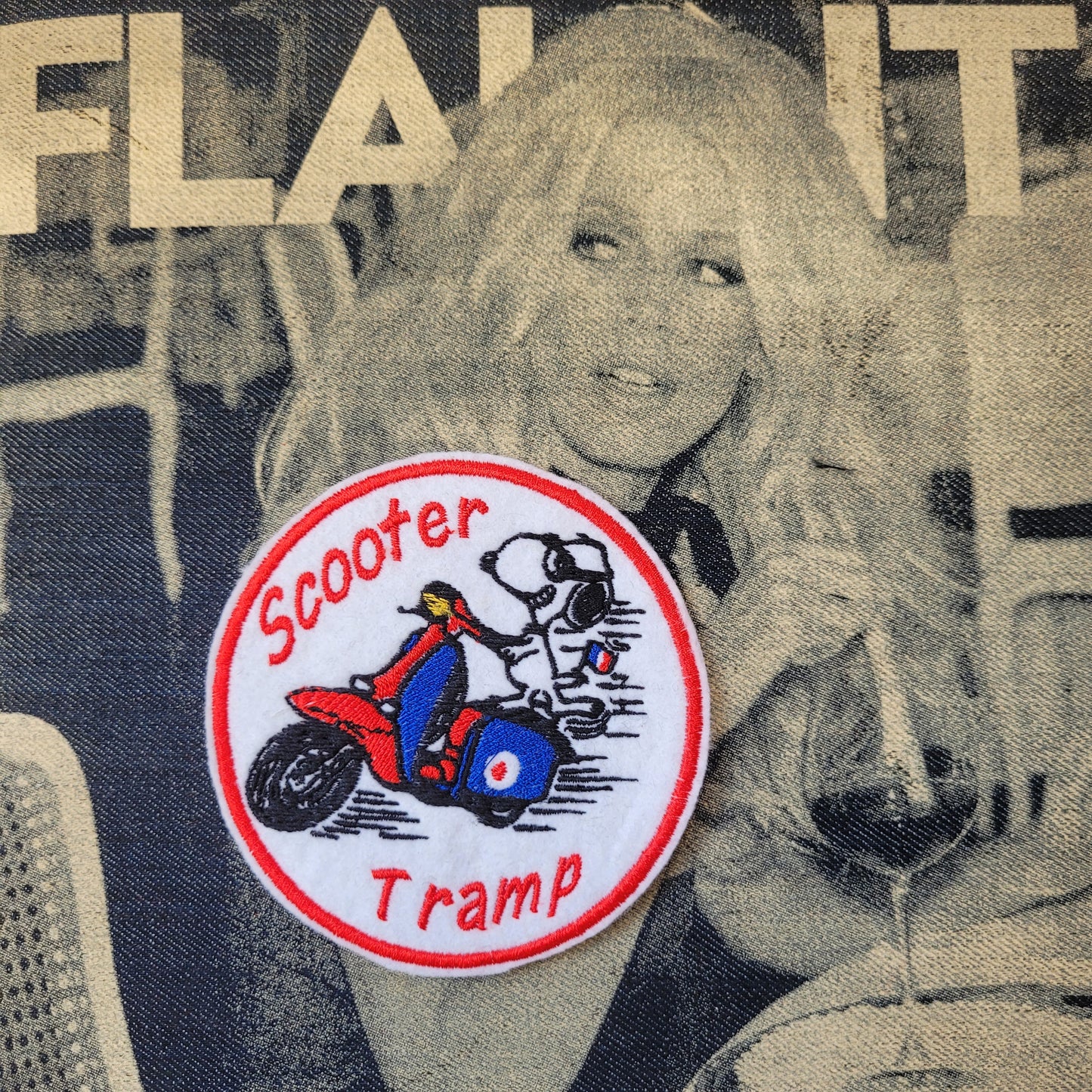 Patch Brodé Snoopy "Scooter Tramp" - PUNK & COTON