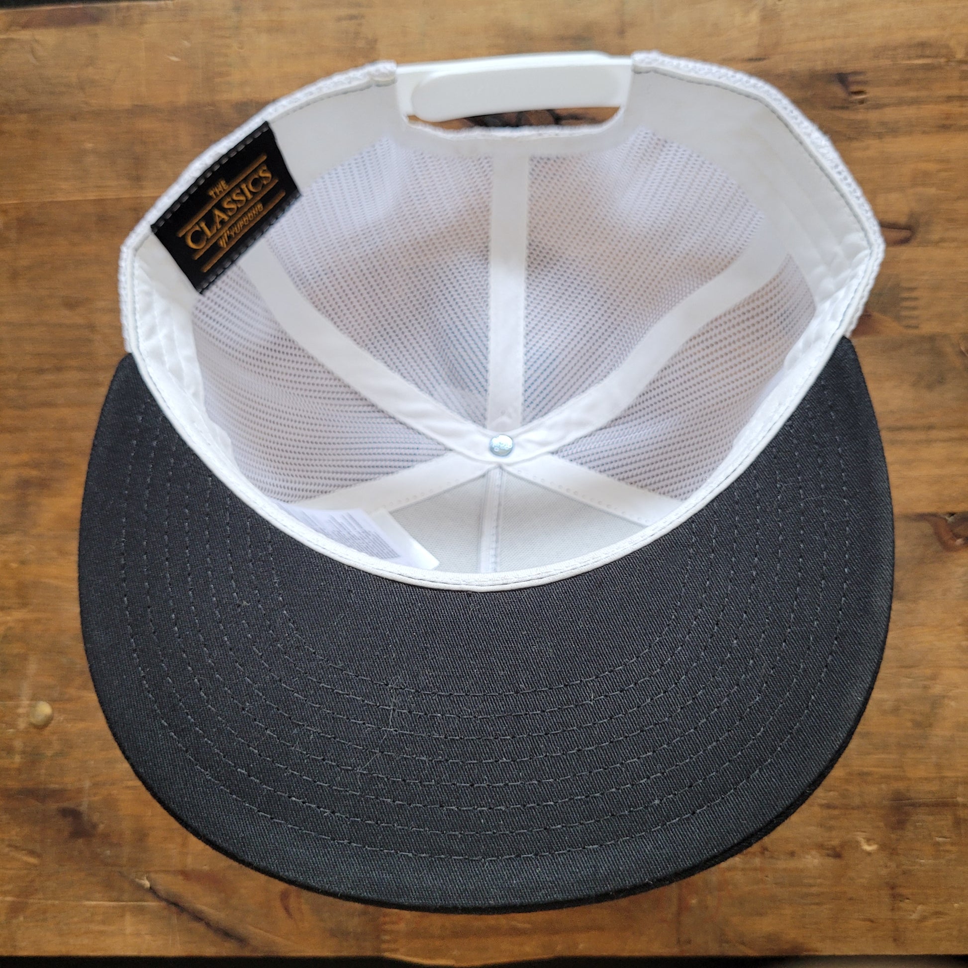 Trucker Cap  Brodé "FOREVER TWO WHEELS" Version Fond Noir / Blanc - PUNK & COTON