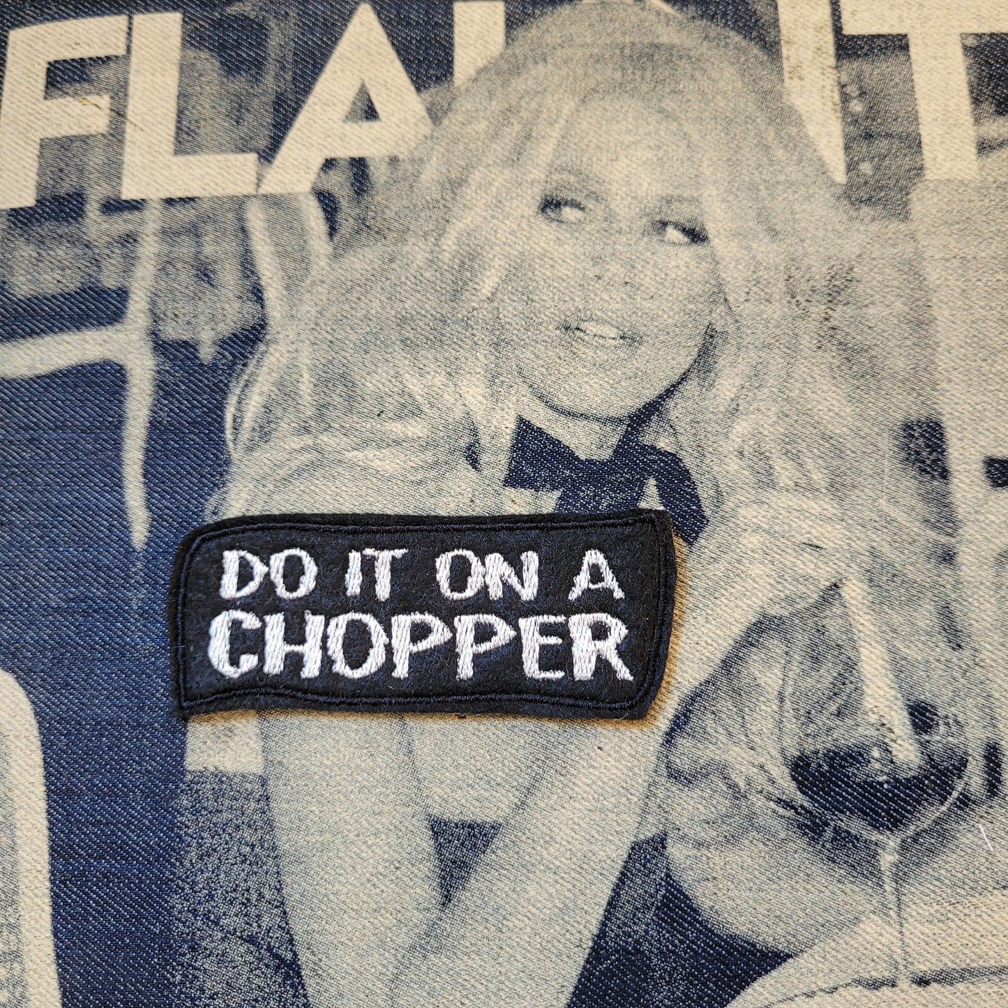 Patch Brodé Do it on a chopper - PUNK & COTON