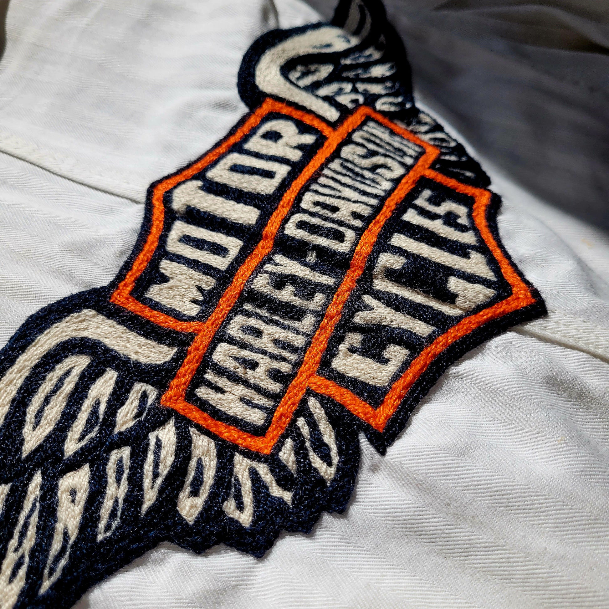 Coverall 40's LEE UNION-ALLS HBT hand embroidered chainstitch method combinaison  brodée à la main HARLEY-DAVIDSON - PUNK & COTON