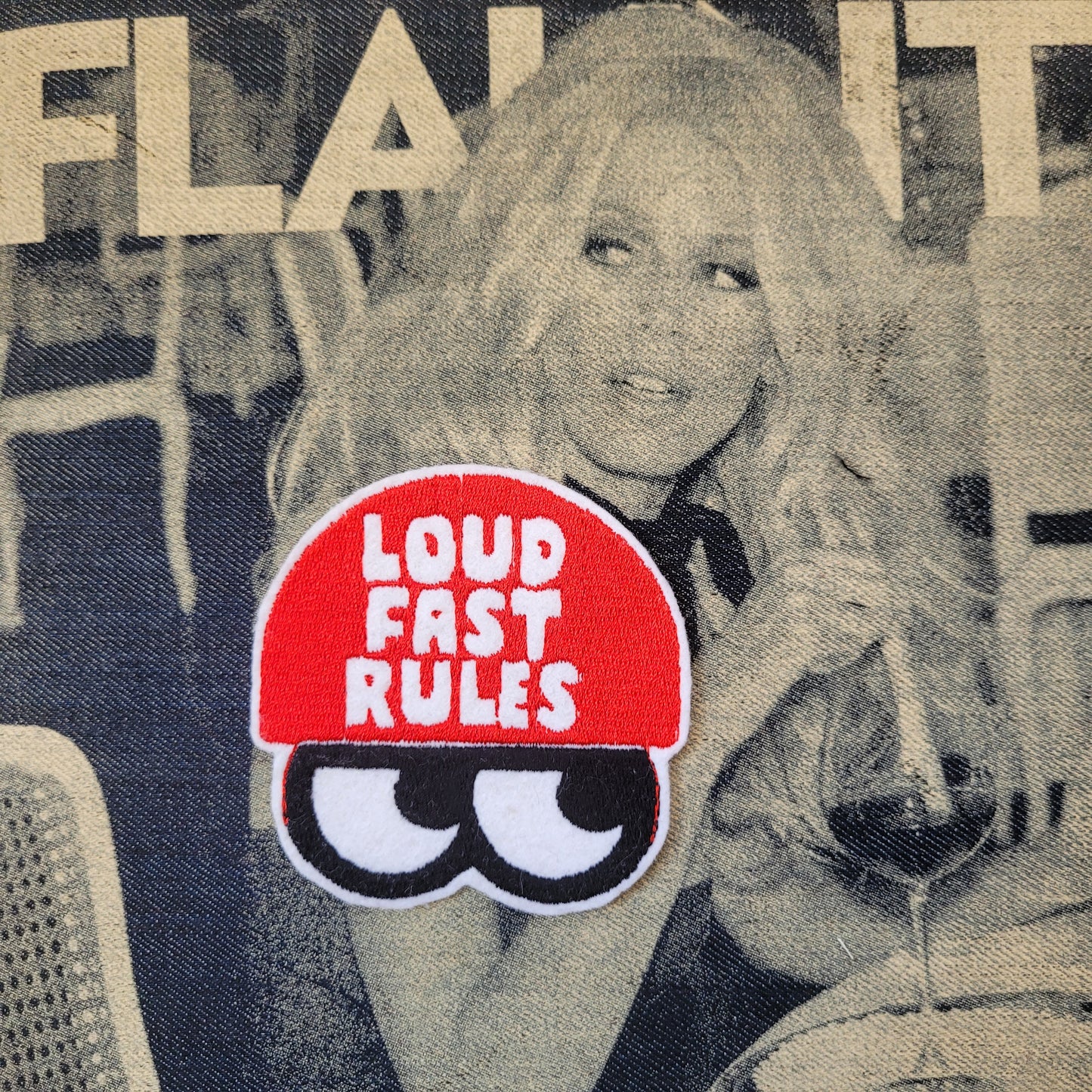 Patch Brodé Loud Fast Rules Eyes - PUNK & COTON