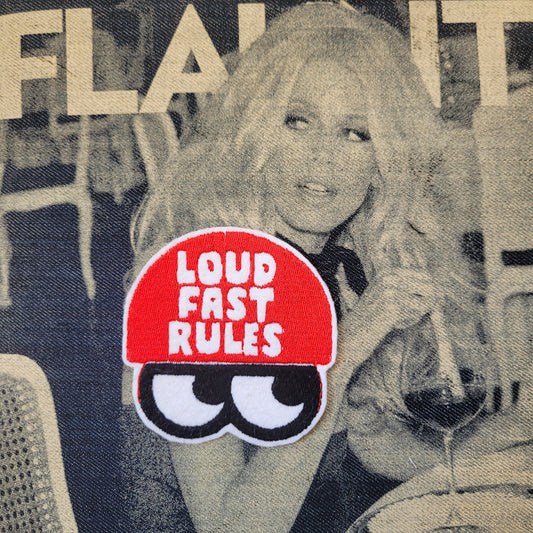 Patch Brodé Loud Fast Rules Eyes - PUNK & COTON