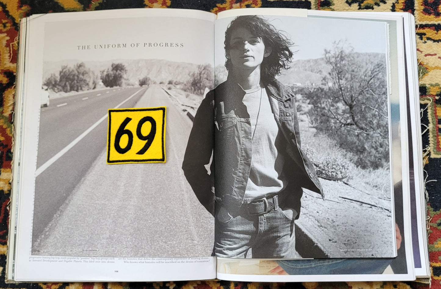 Patch Brodé 69 CARRE (Version Jaune) - PUNK & COTON