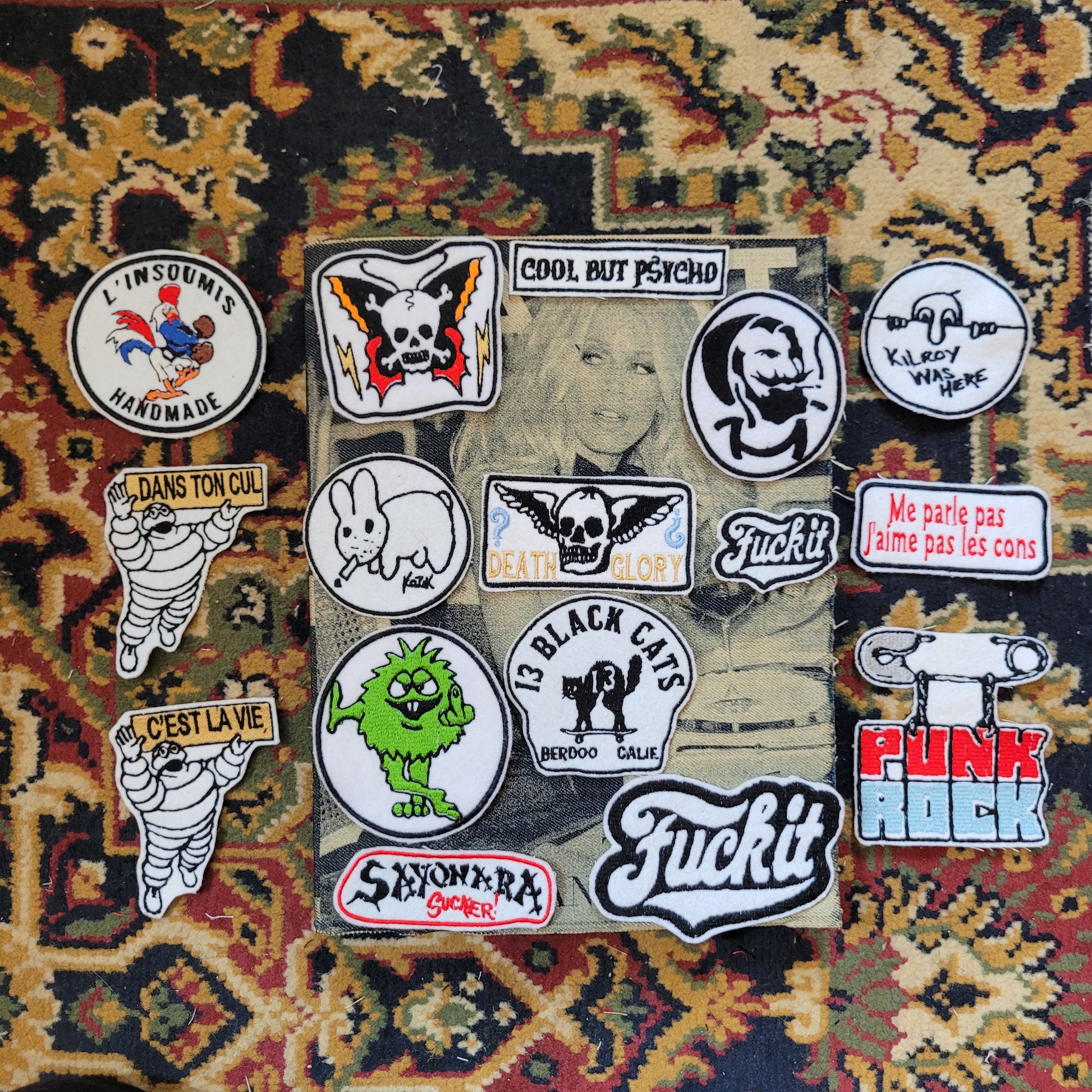 Patch brodé "ZIG ZAG" - PUNK & COTON