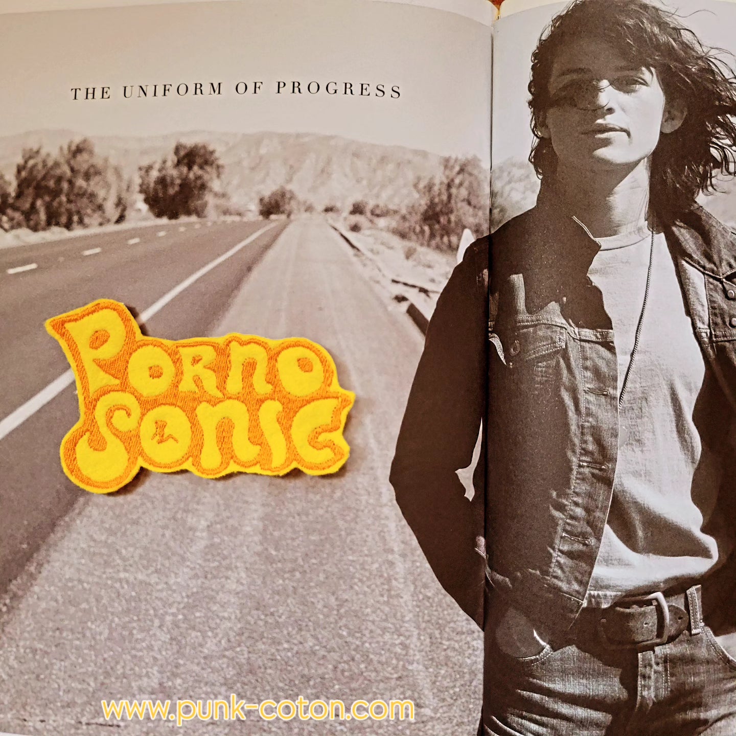 Patch Brodé Porno Sonic  Jaune/Orange 1st version - PUNK & COTON