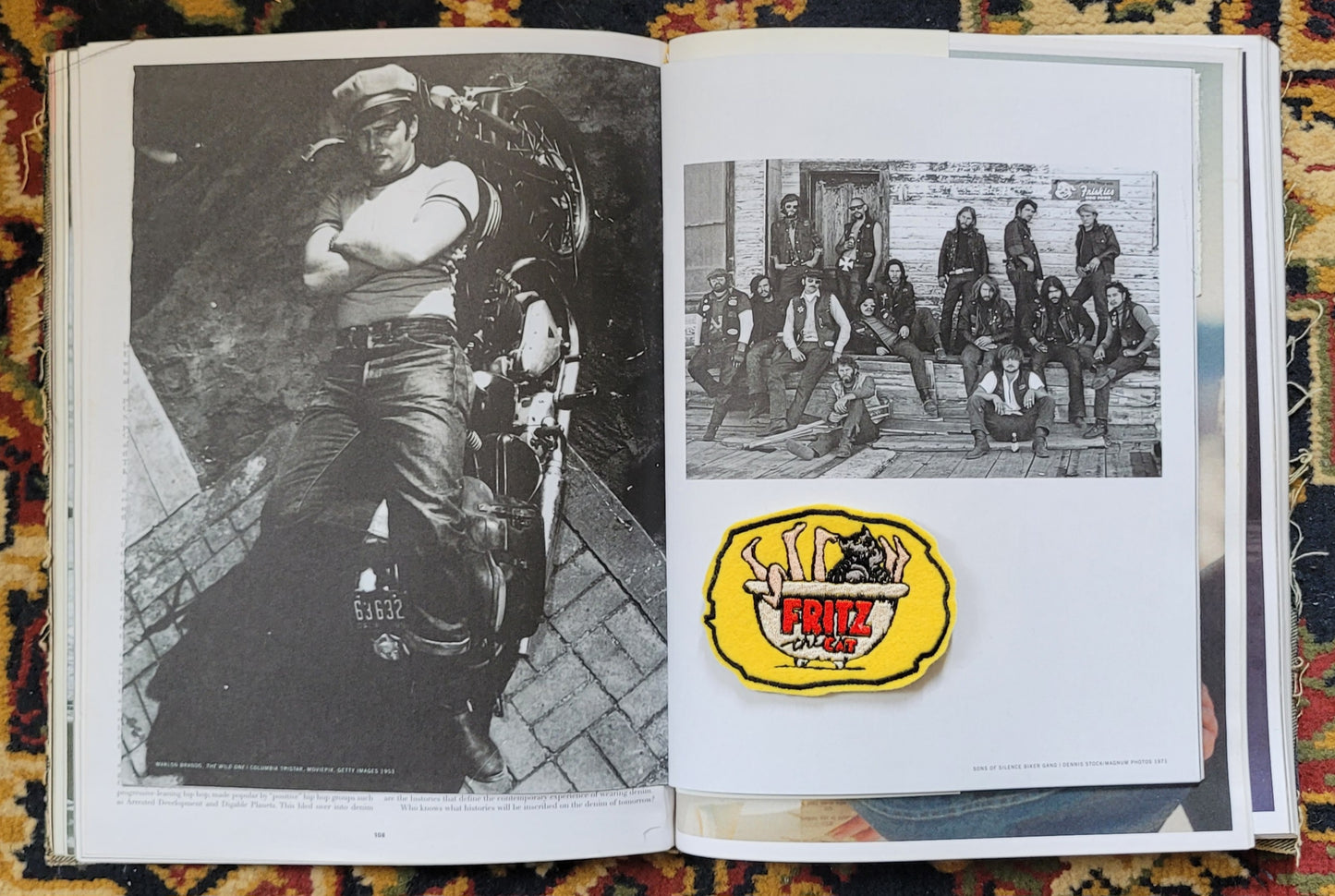 Patch Brodé  Fritz the cat in the bath - PUNK & COTON