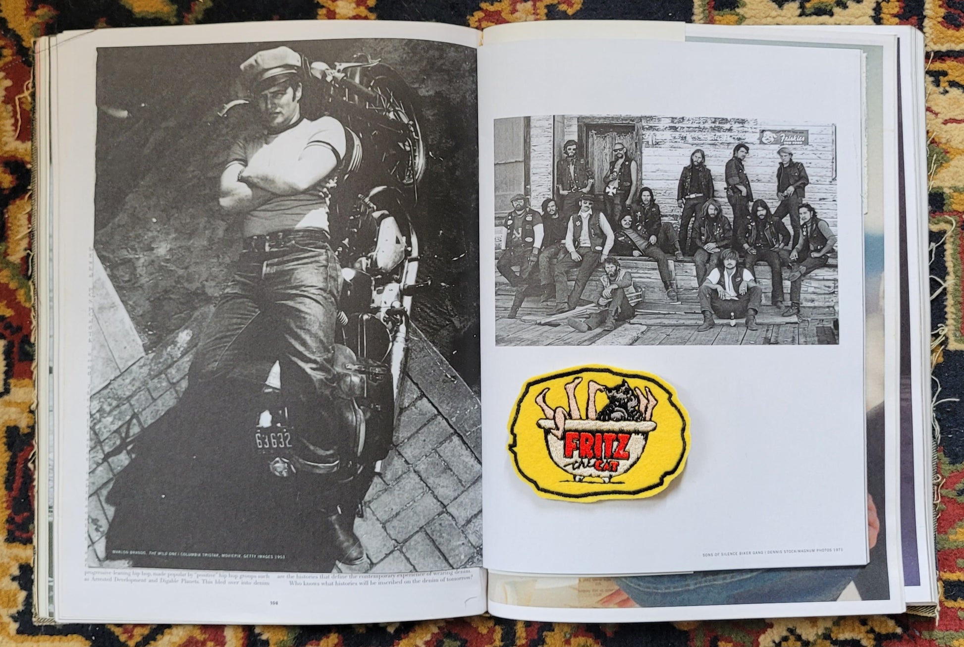 Patch Brodé  Fritz the cat in the bath - PUNK & COTON