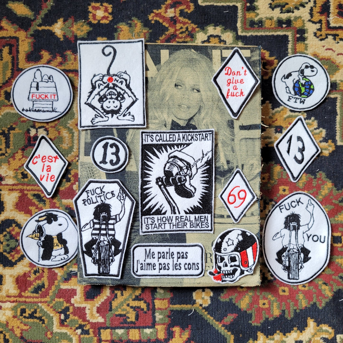 Patch Brodé Snoopy "Ftw" - PUNK & COTON