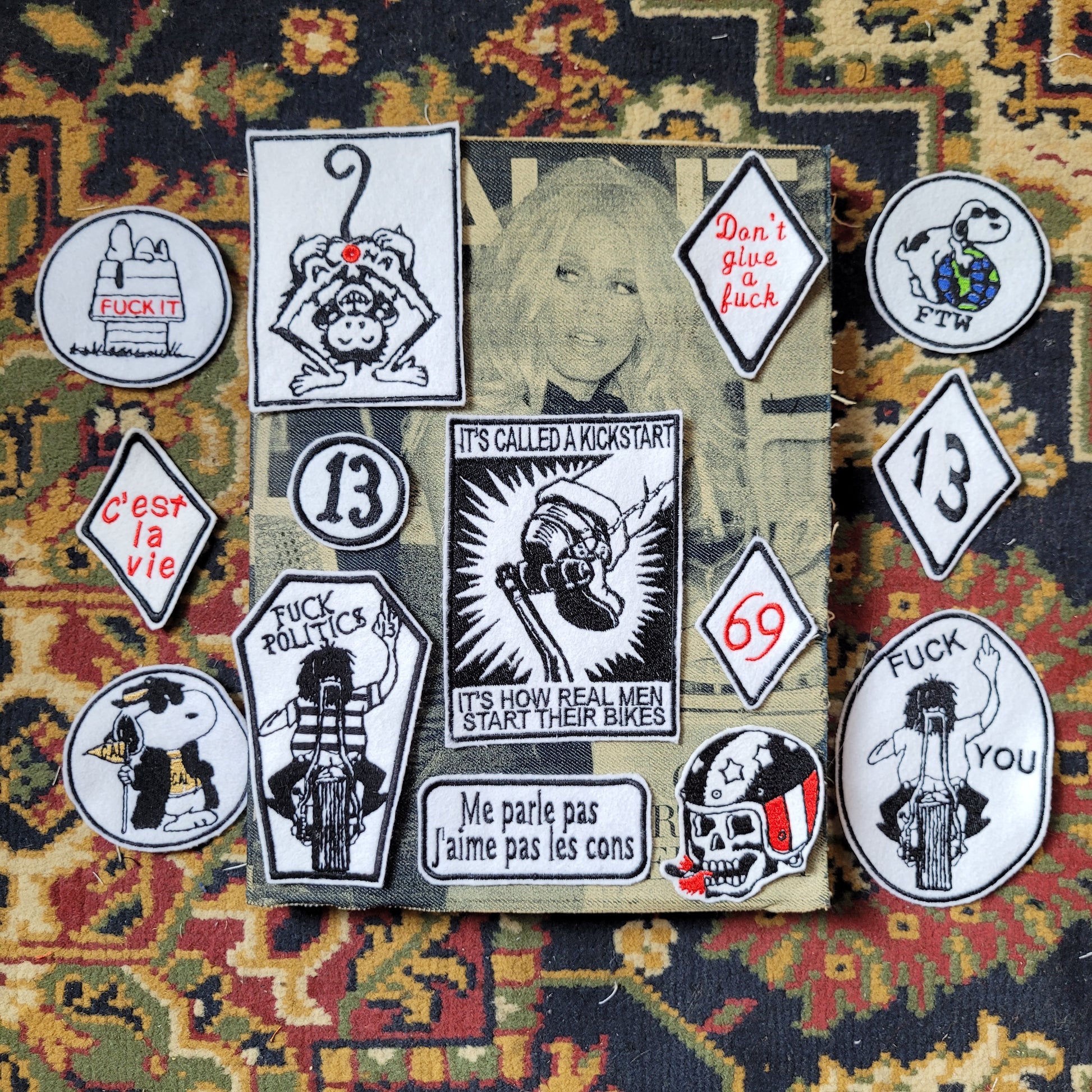 Patch Brodé Snoopy "Ftw" - PUNK & COTON