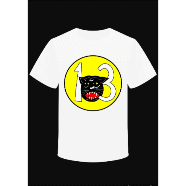 T-shirt "13 Squadron Vietnam " destroyer Panther - PUNK & COTON